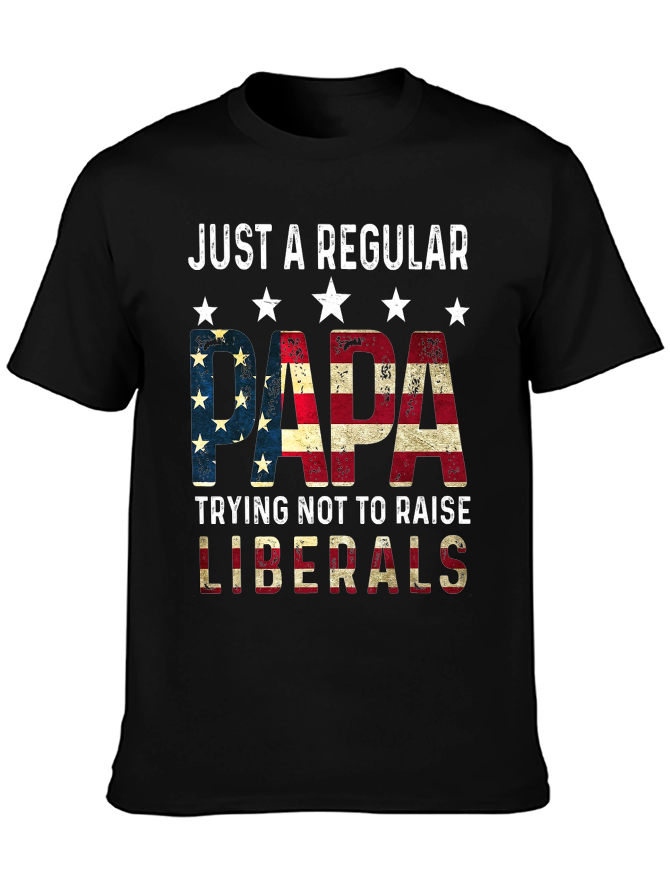 Regular Papa USA Flag Graphic Tee