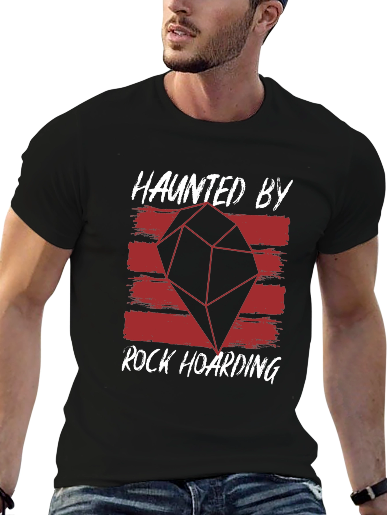 Haunted By Rock Hoarding Graphic Tee