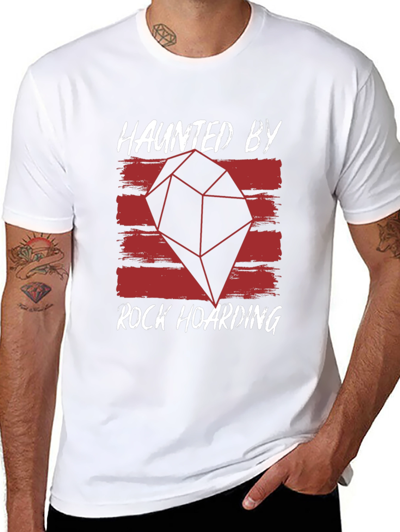 Haunted By Rock Hoarding Graphic Tee