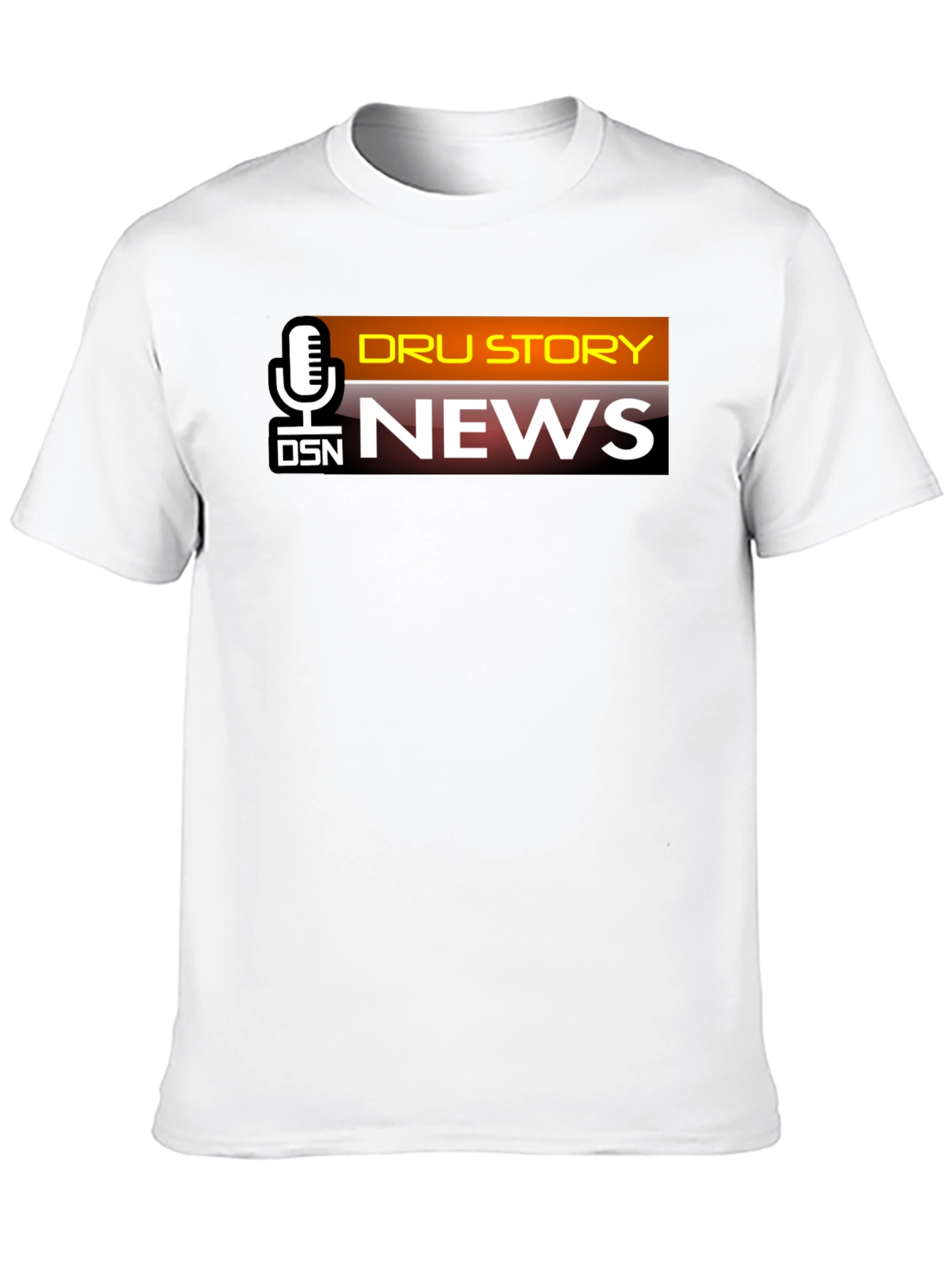 DSN Dru Story News Black T-Shirt