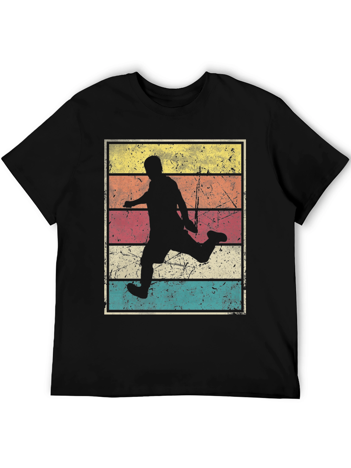 Retro Soccer Player Graphic T-Shirt