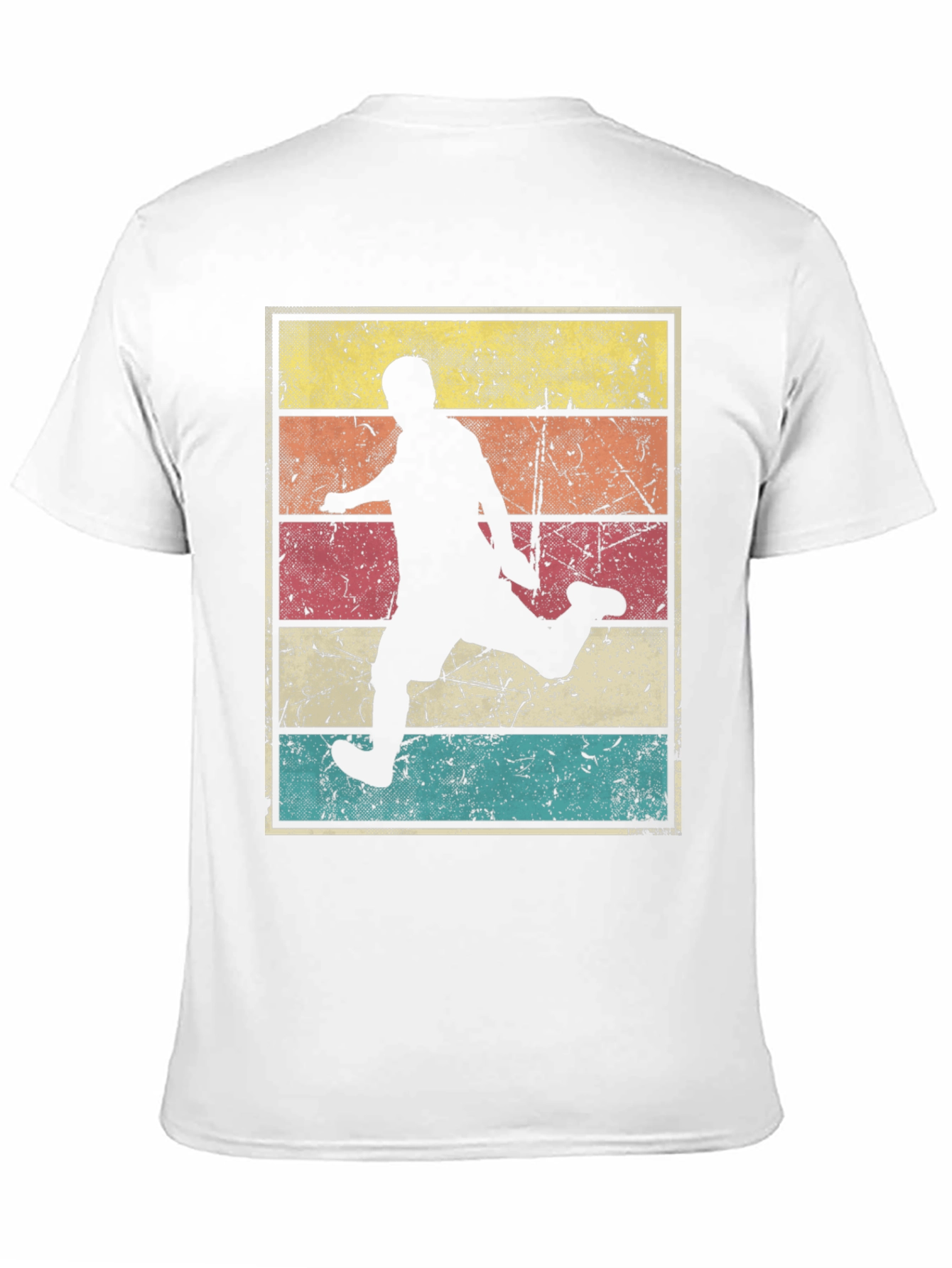 Retro Soccer Player Graphic T-Shirt