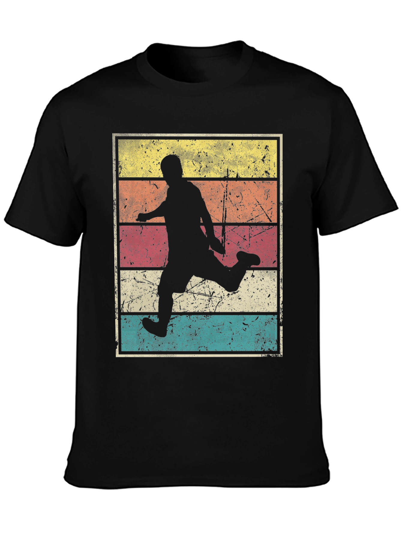 Retro Soccer Player Graphic T-Shirt