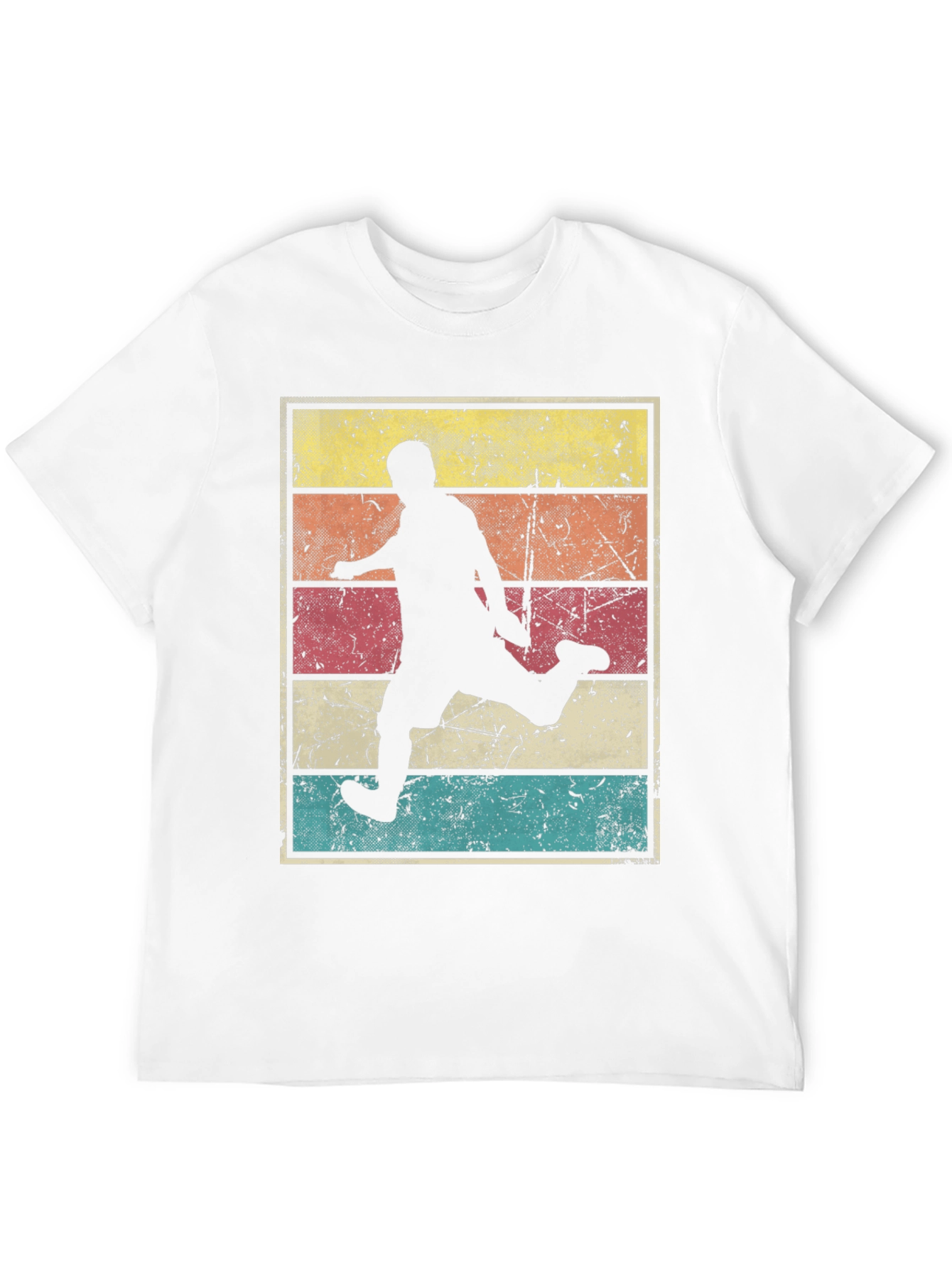Retro Soccer Player Graphic T-Shirt