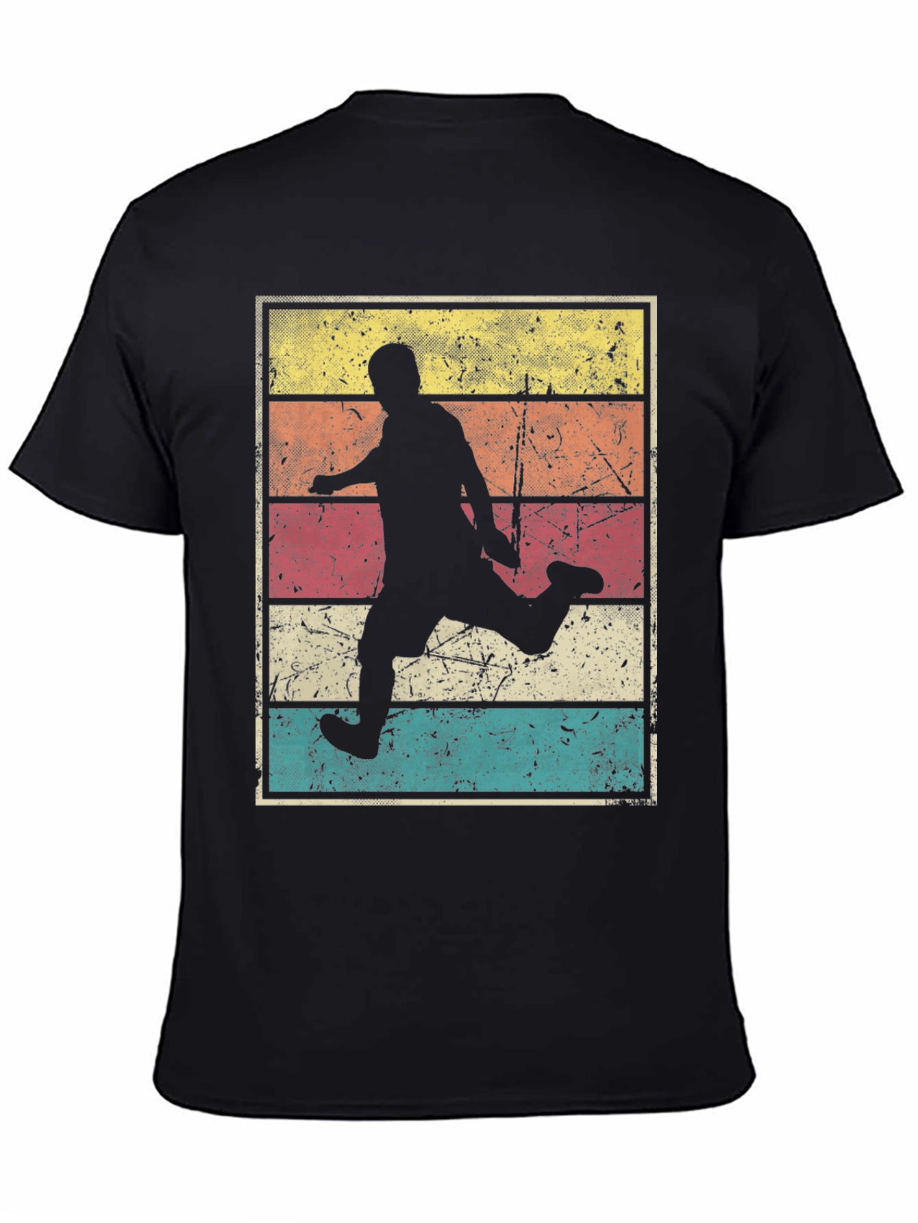 Retro Soccer Player Graphic T-Shirt