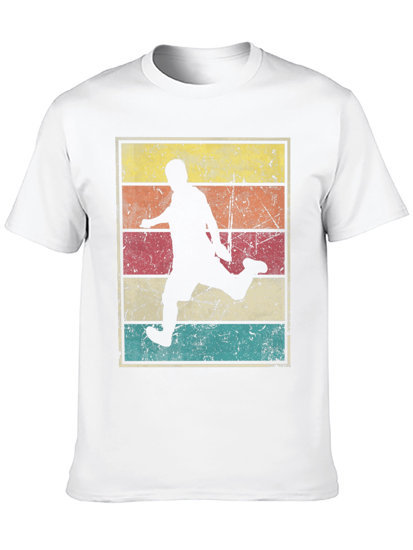 Retro Soccer Player Graphic T-Shirt