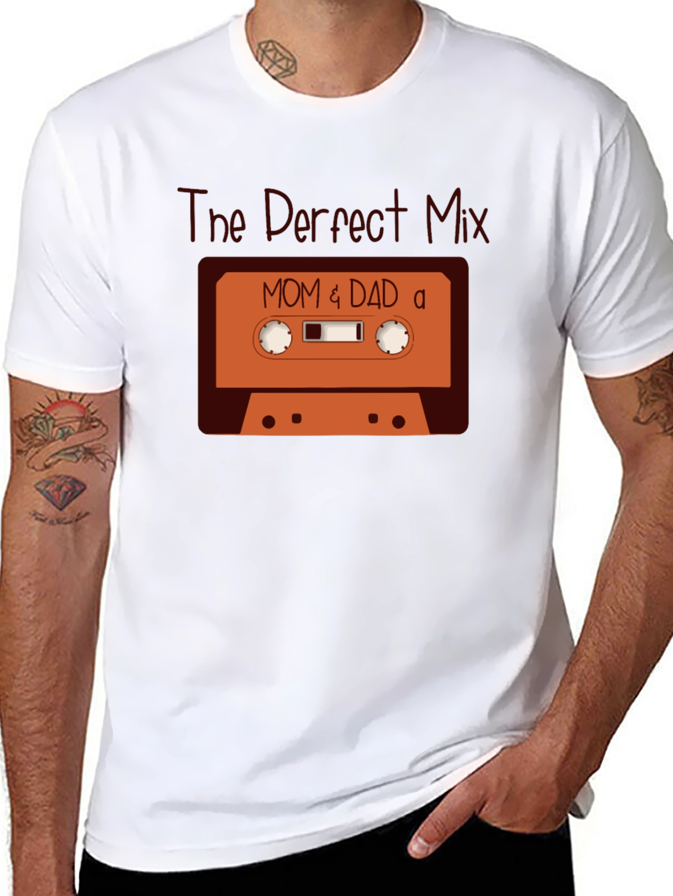 The Perfect Mix: Mom & Dad Cassette Tape T-Shirt