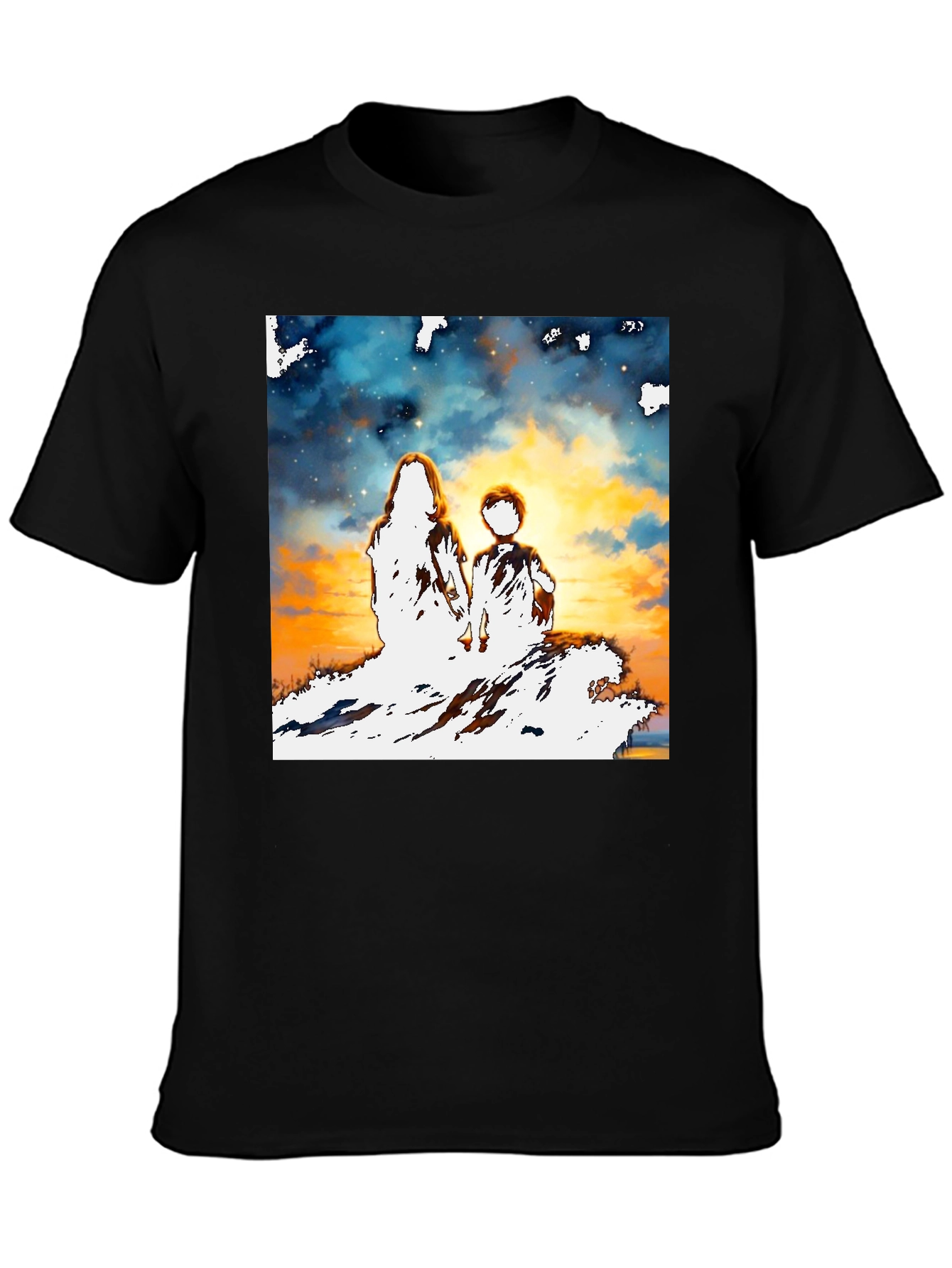 Sunset Child & Mother Graphic Tee