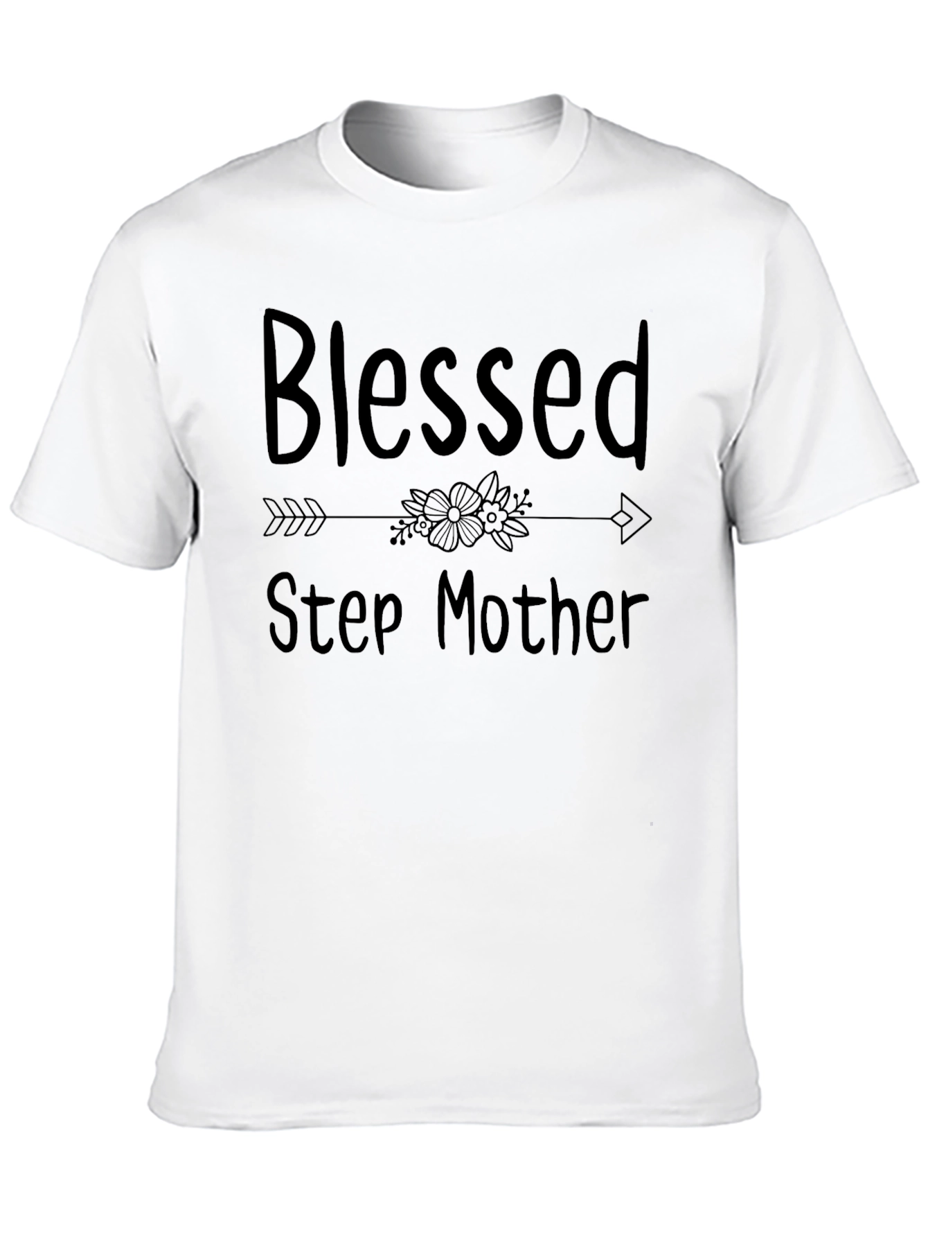 Blessed Step Mother Black T-Shirt