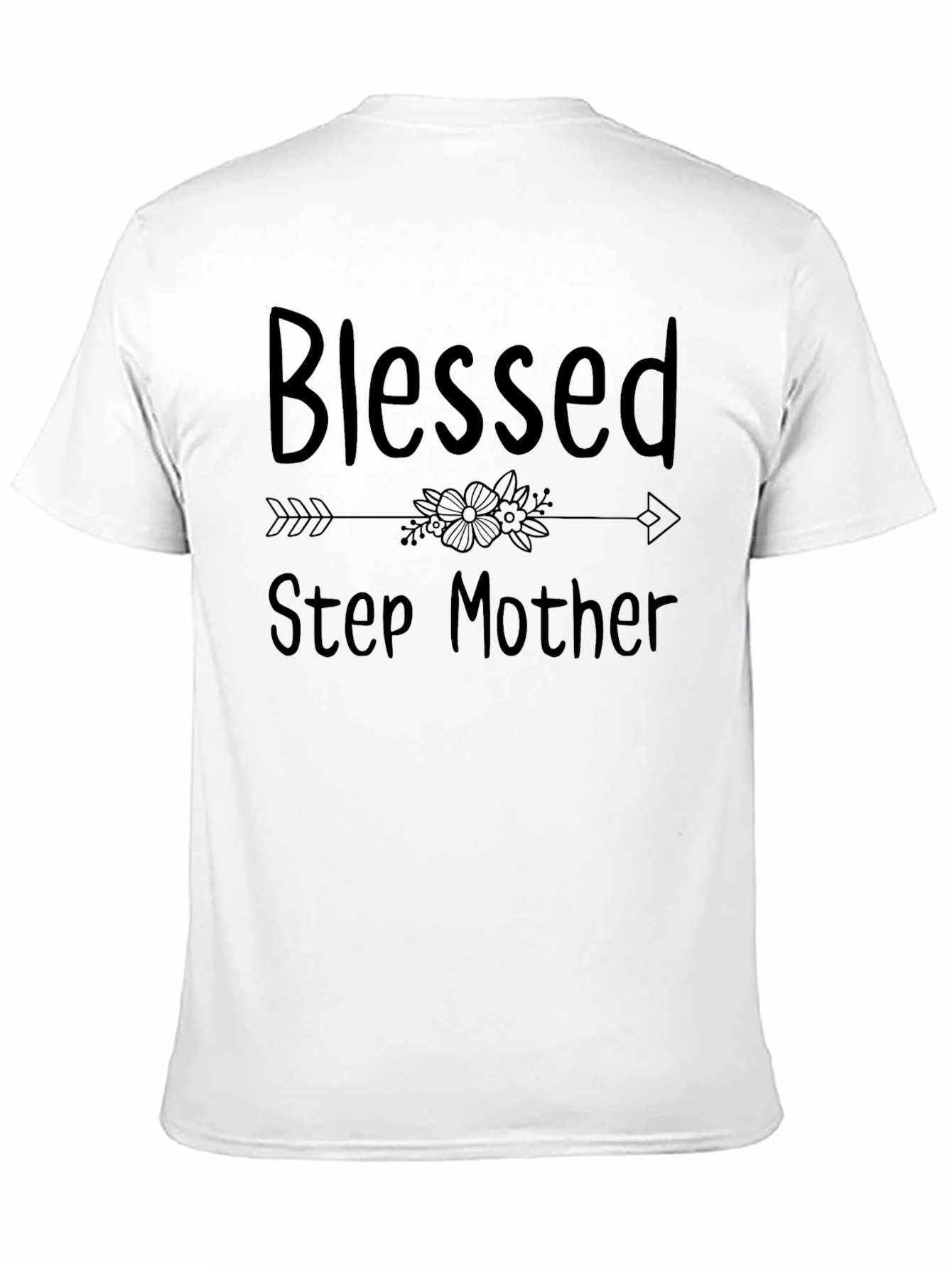 Blessed Step Mother Black T-Shirt