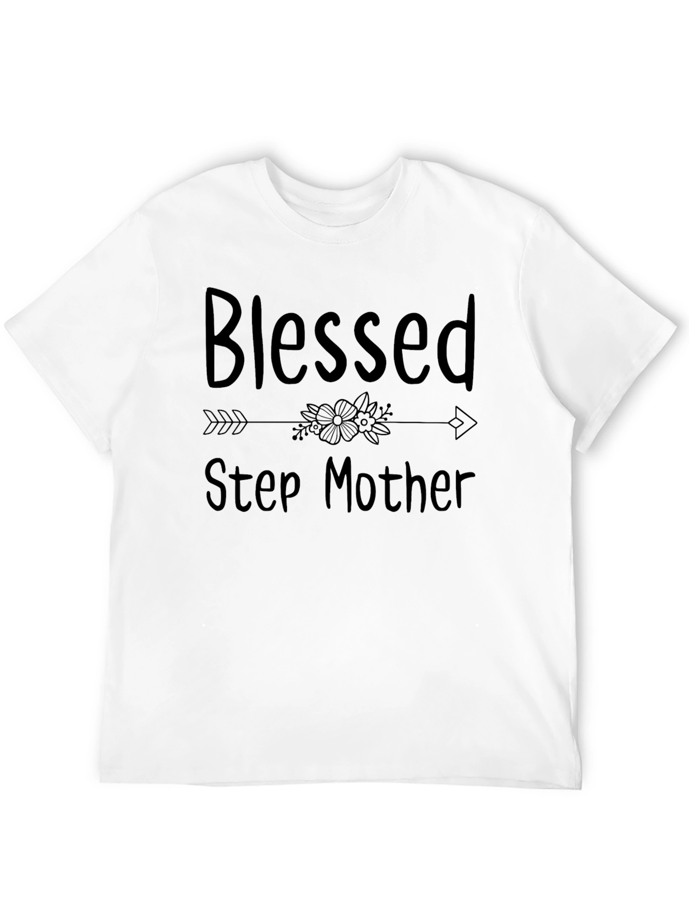 Blessed Step Mother Black T-Shirt