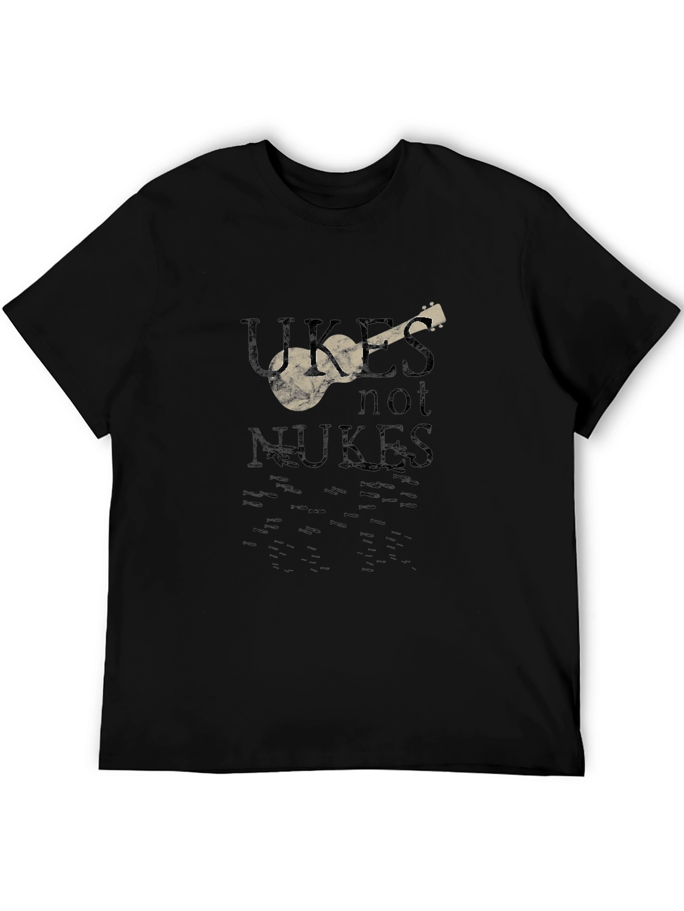 Ukes Not Nukes Graphic T-Shirt - Peace & Music