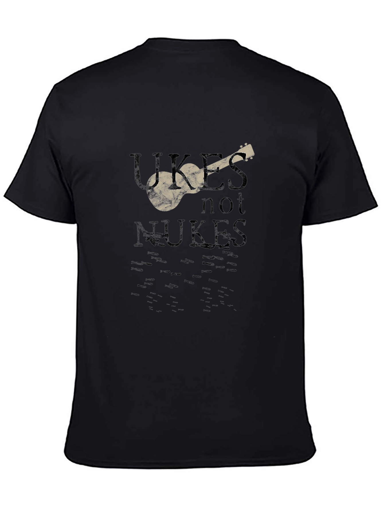 Ukes Not Nukes Graphic T-Shirt - Peace & Music