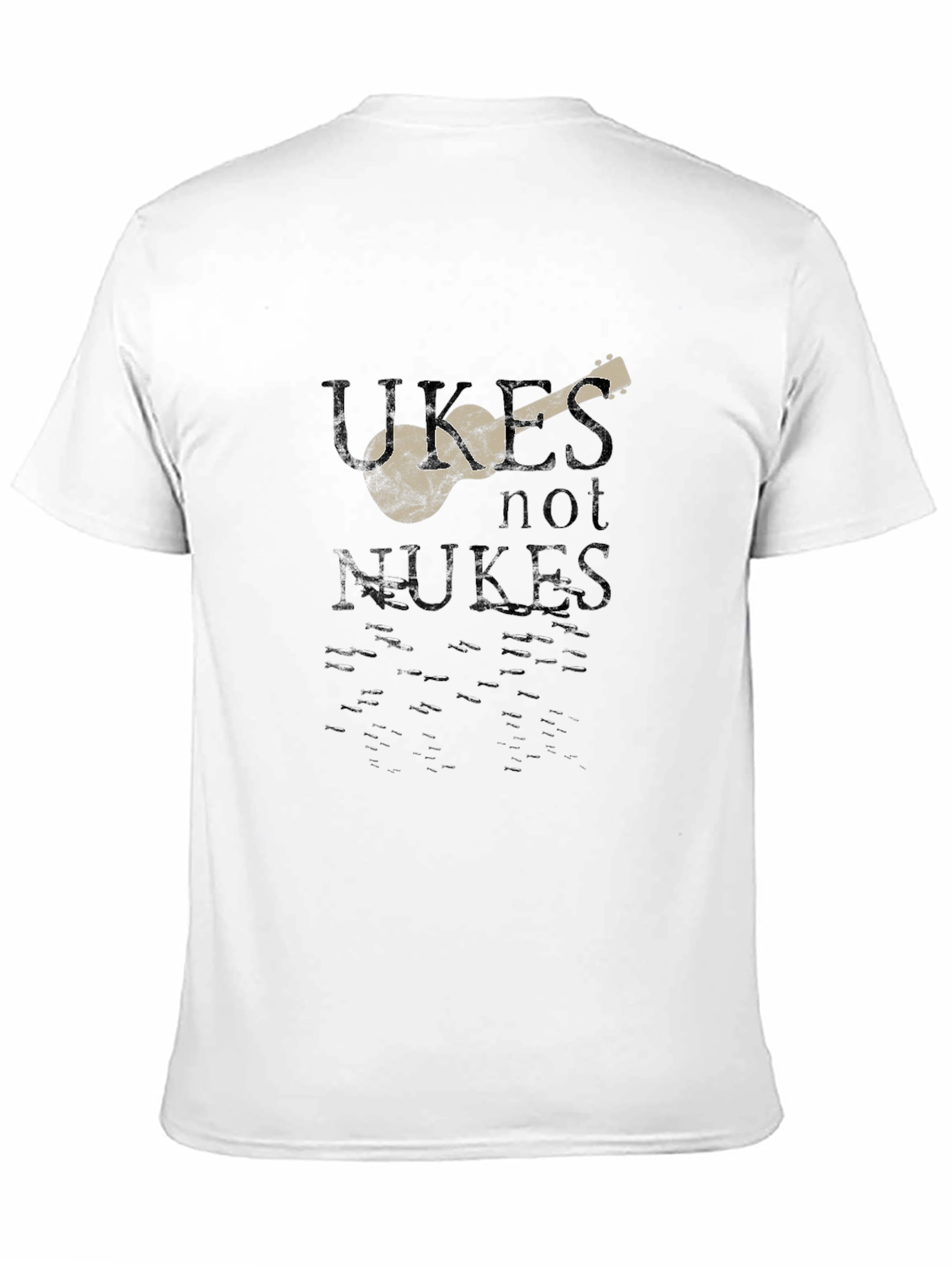 Ukes Not Nukes Graphic T-Shirt - Peace & Music