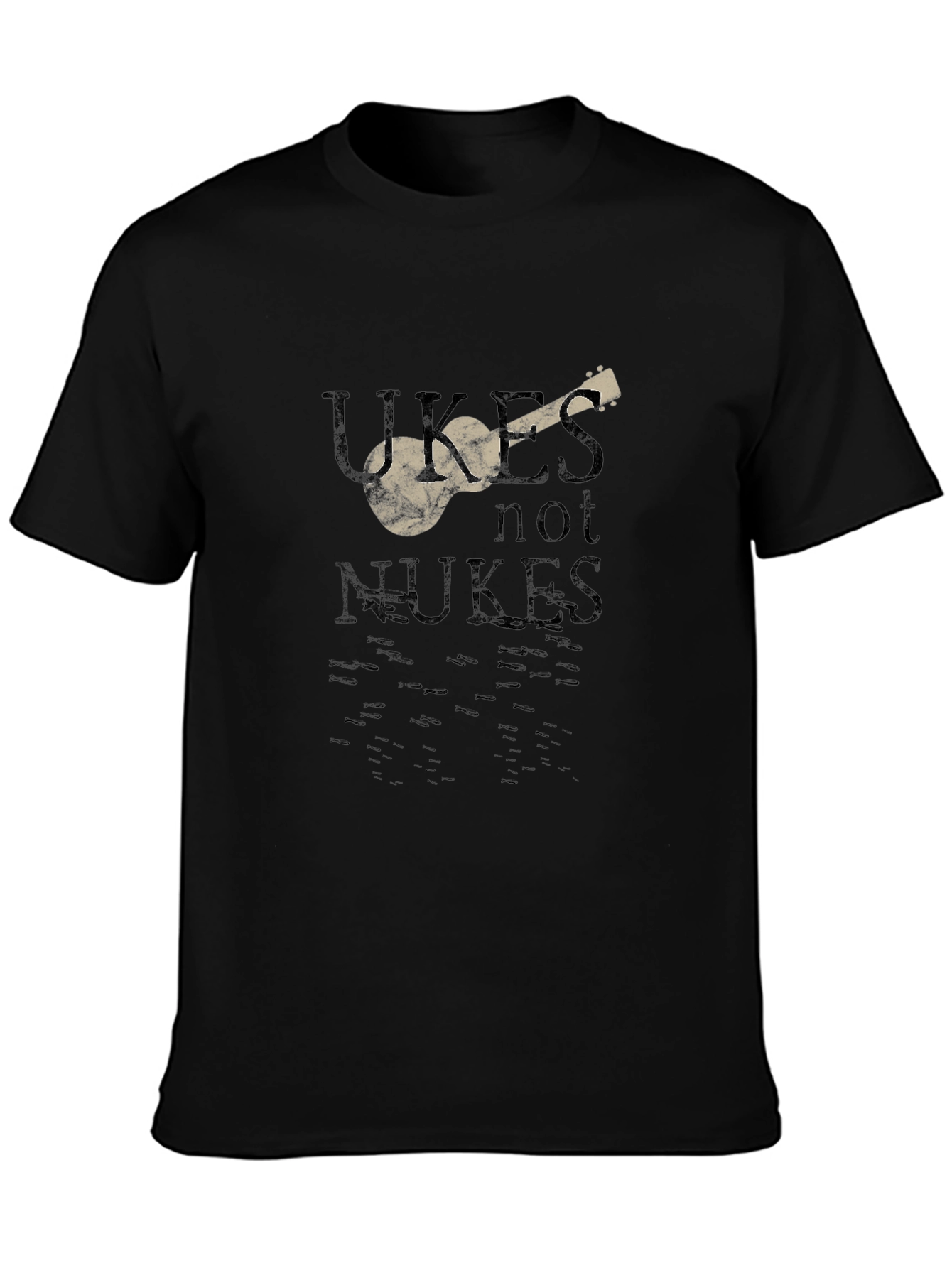 Ukes Not Nukes Graphic T-Shirt - Peace & Music