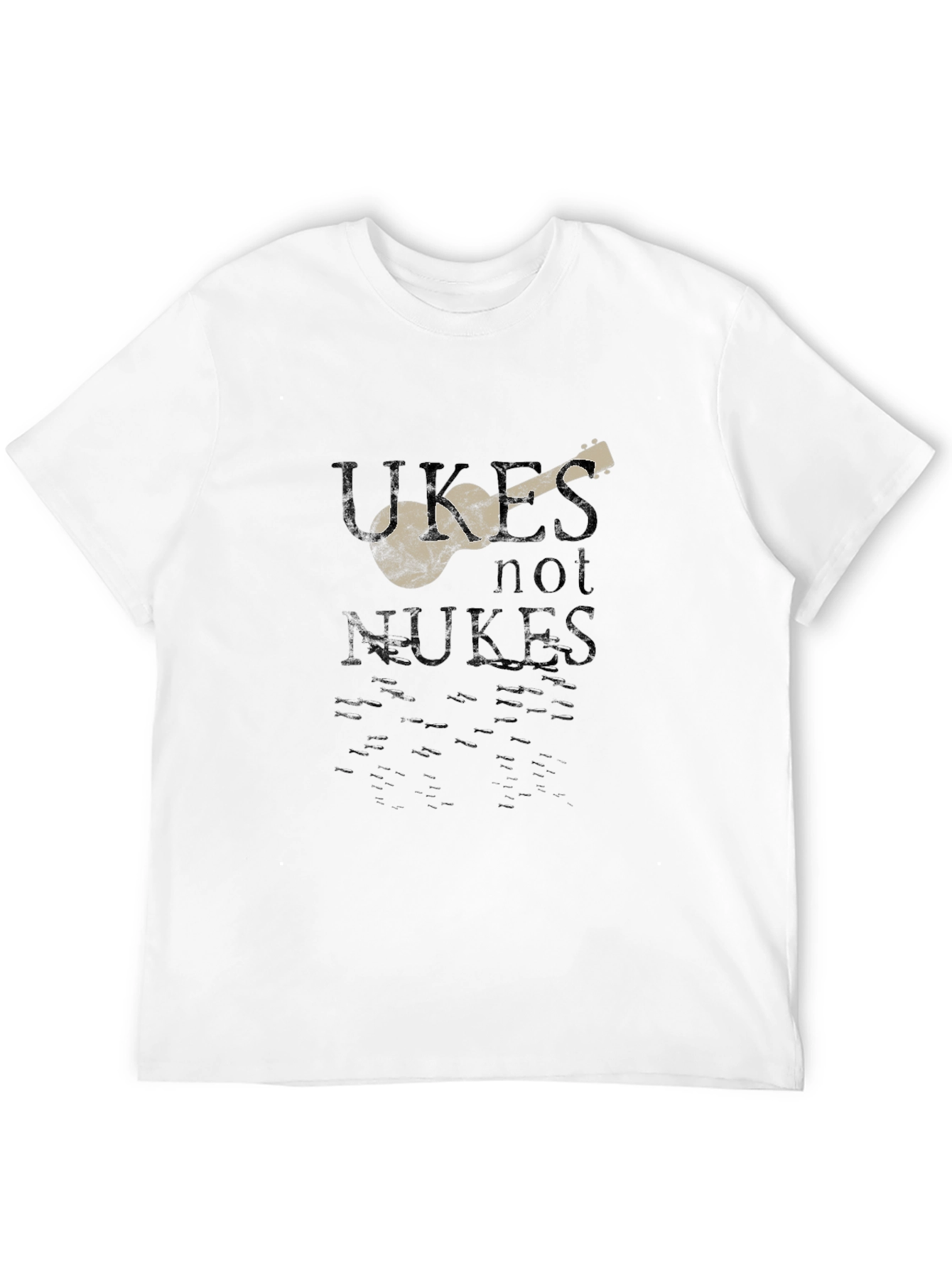 Ukes Not Nukes Graphic T-Shirt - Peace & Music