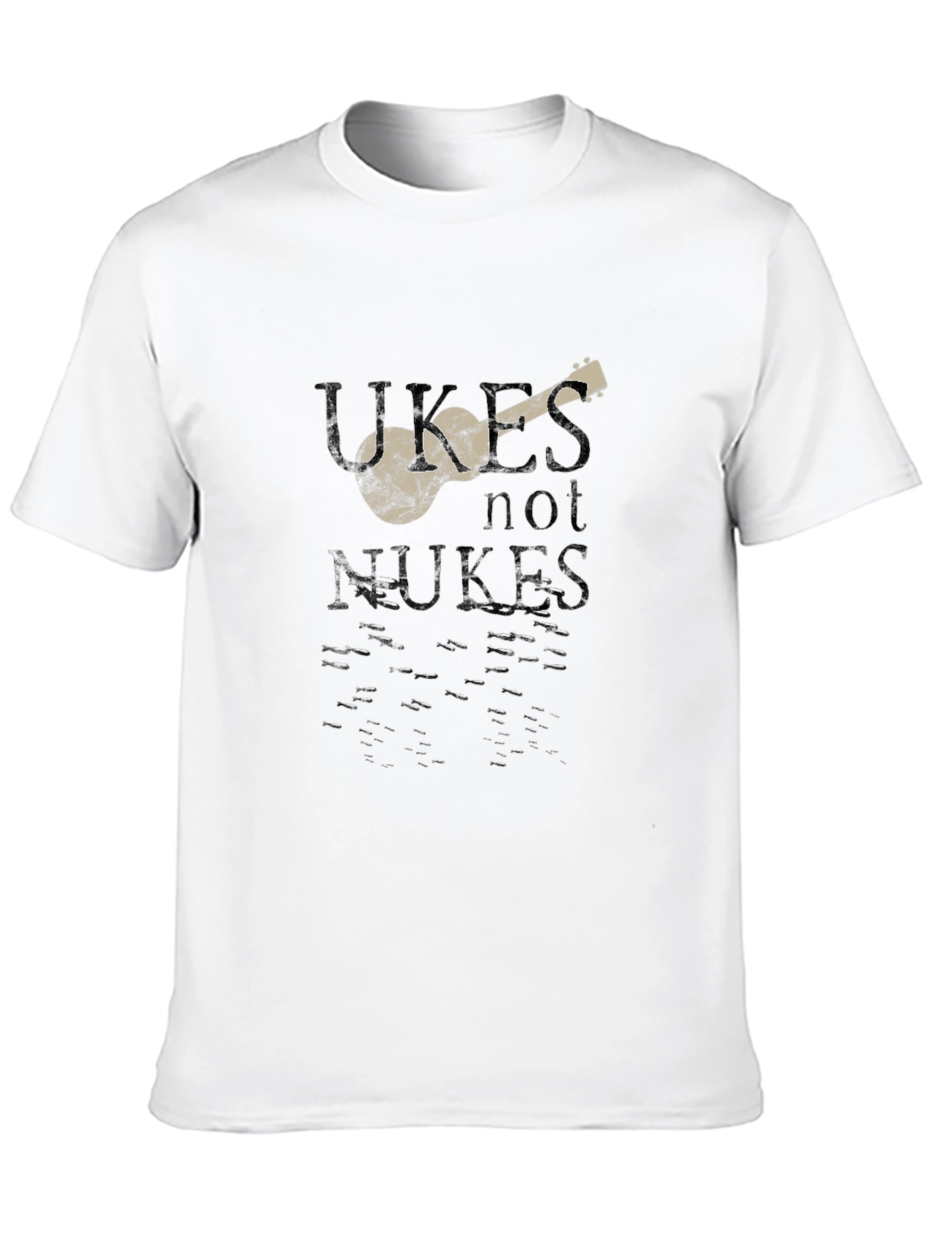 Ukes Not Nukes Graphic T-Shirt - Peace & Music
