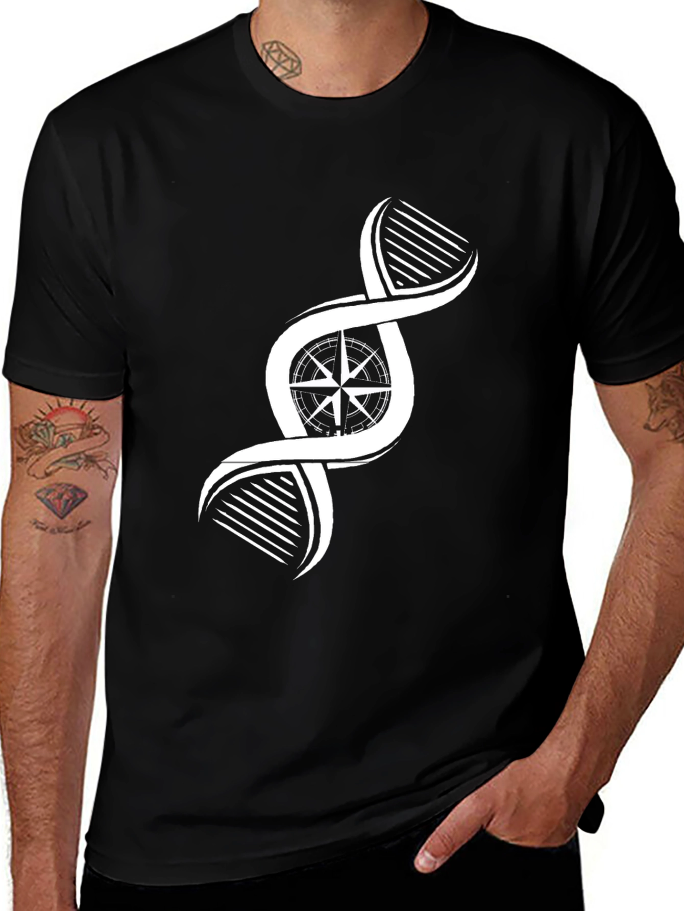 DNA Compass T-Shirt - Navigate Your Genes!