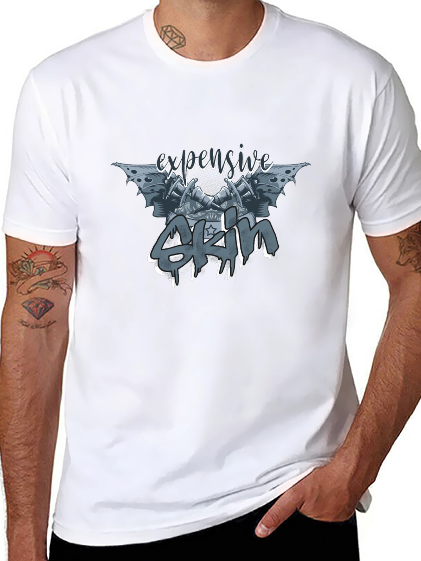 Expensive 4KM Graphic Black T-Shirt