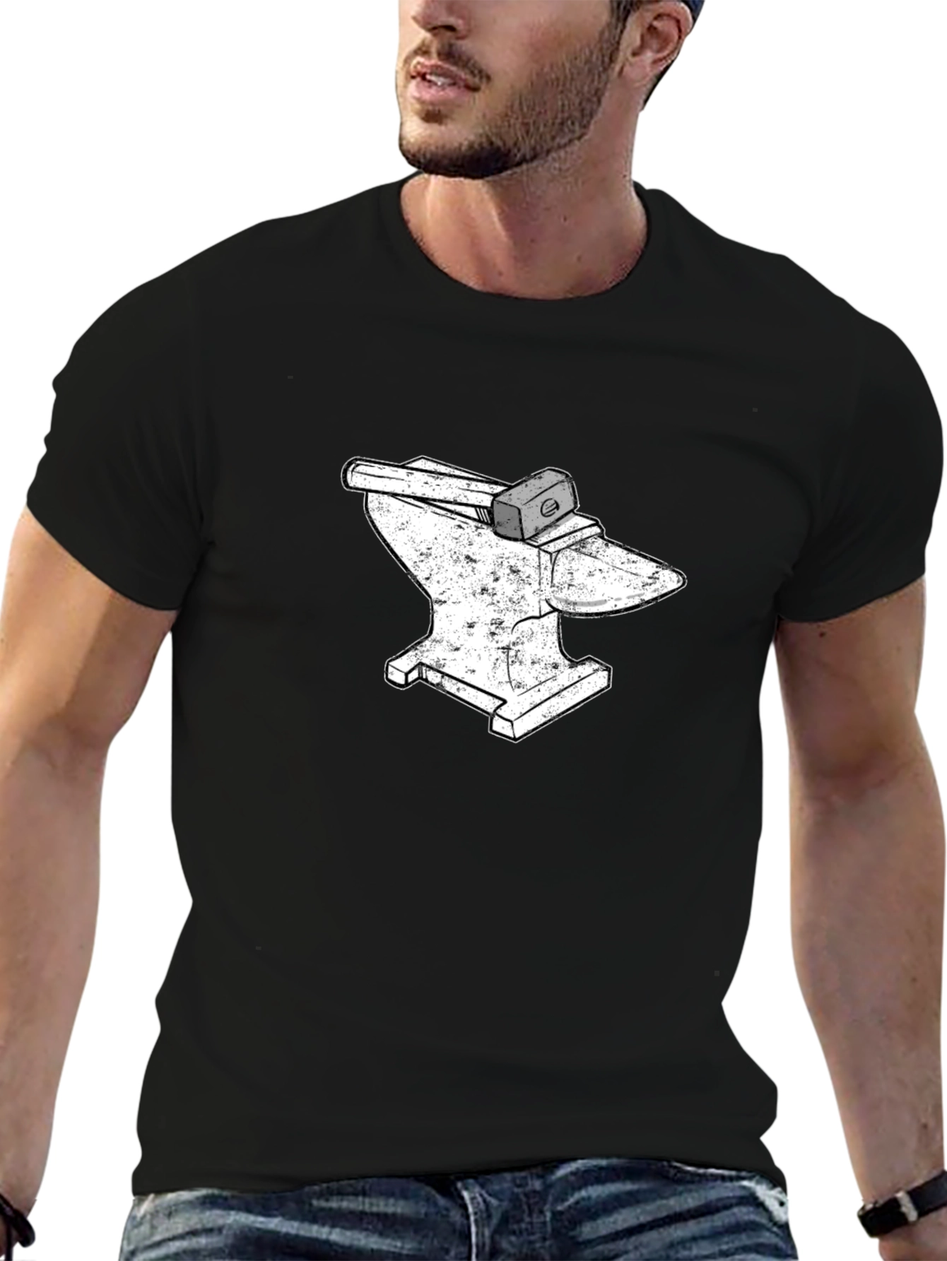 Blacksmith Anvil & Hammer Graphic Tee