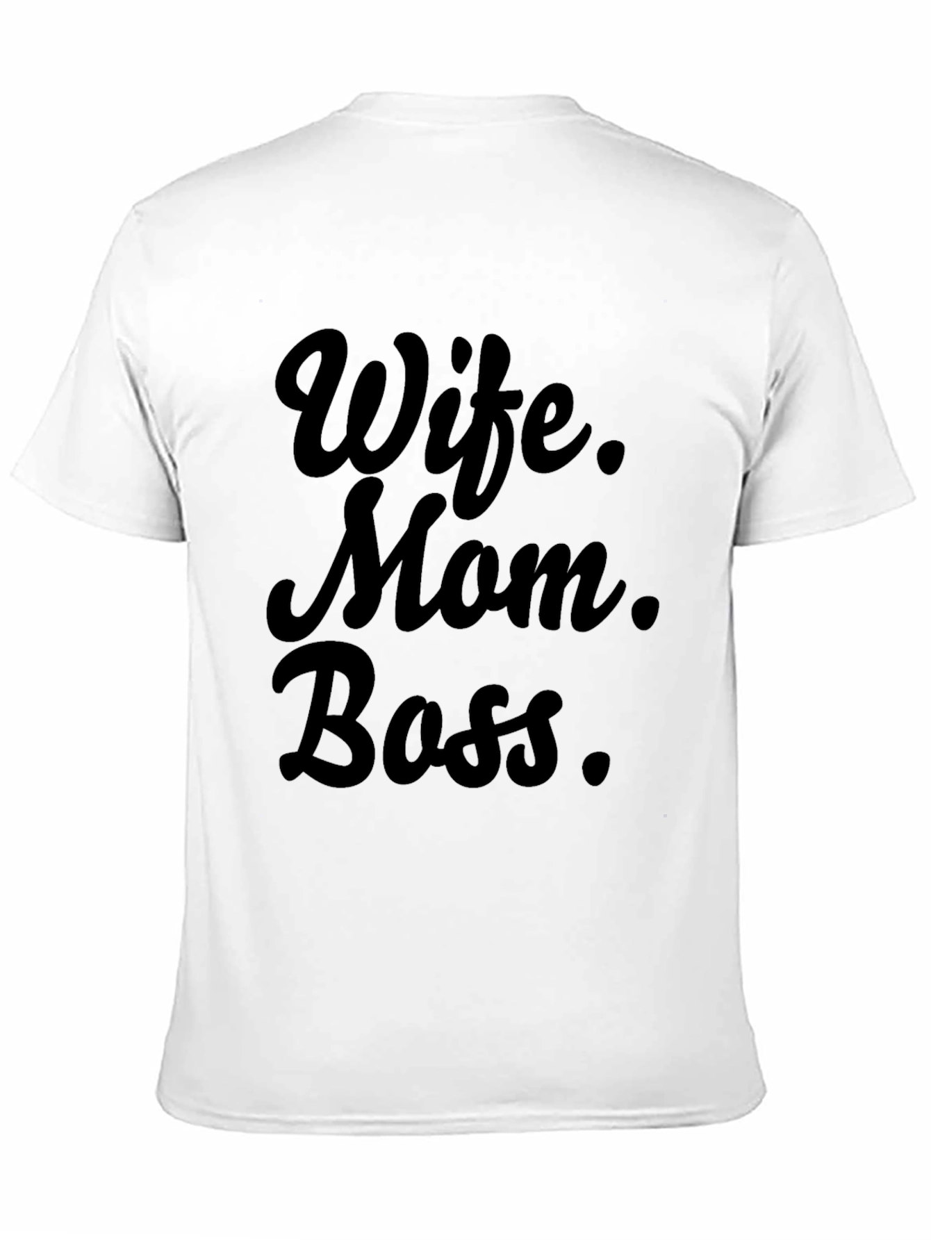 Wife Mom Boss Graphic Tee - Black