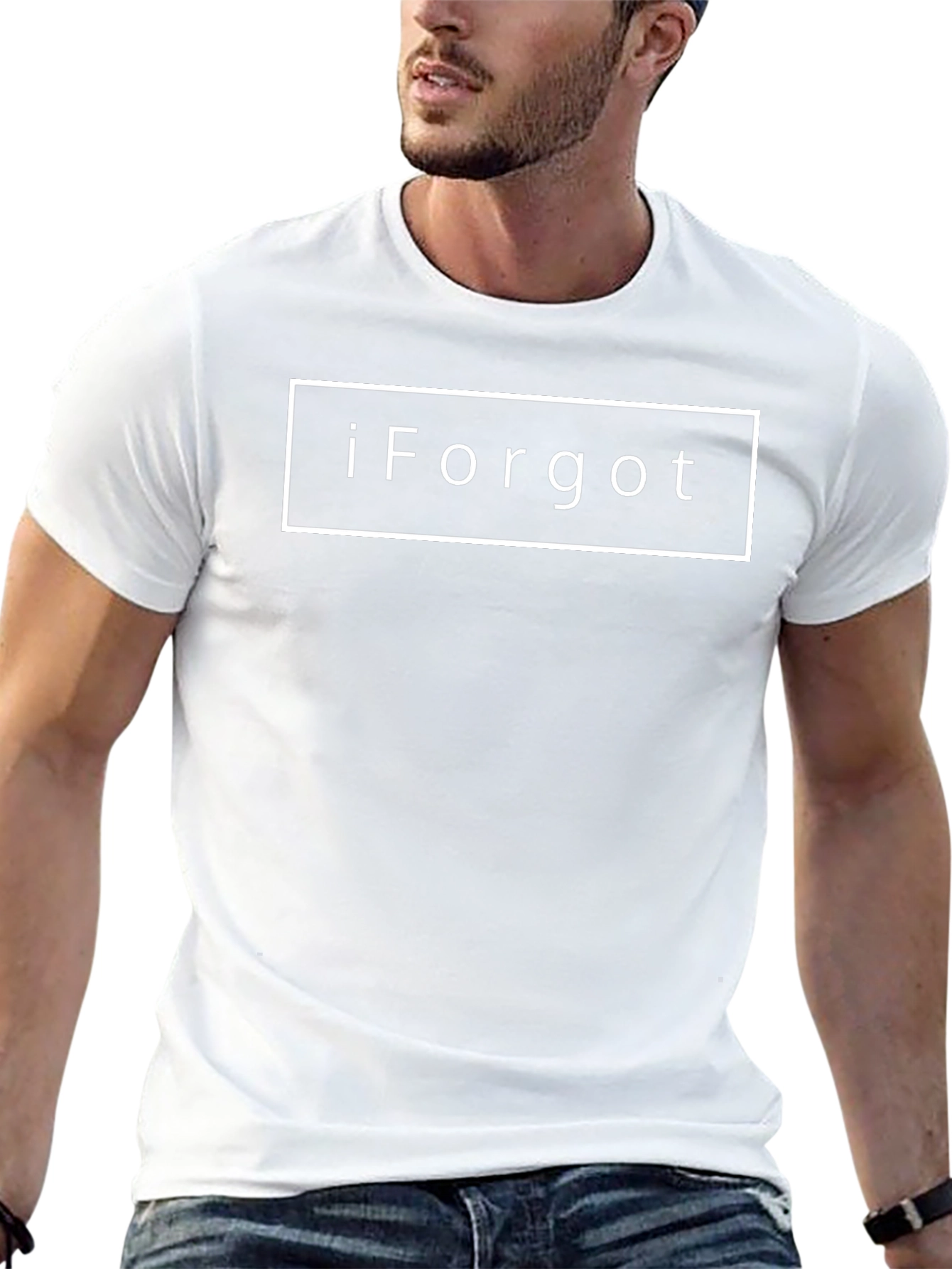 iForgot Funny Graphic T-Shirt - Black Cotton Tee