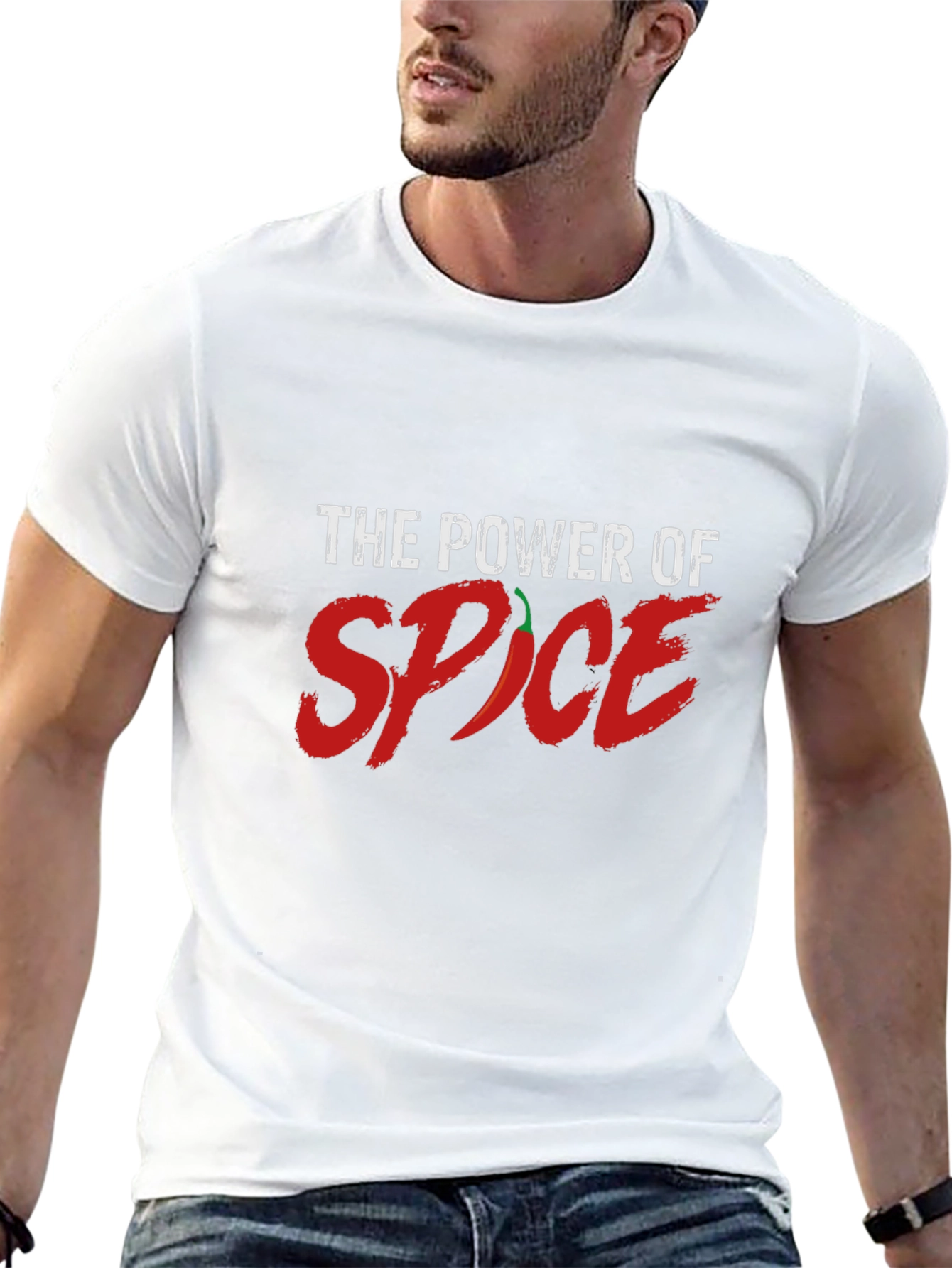 Power of Spice Graphic T-Shirt - Chili Pepper Design