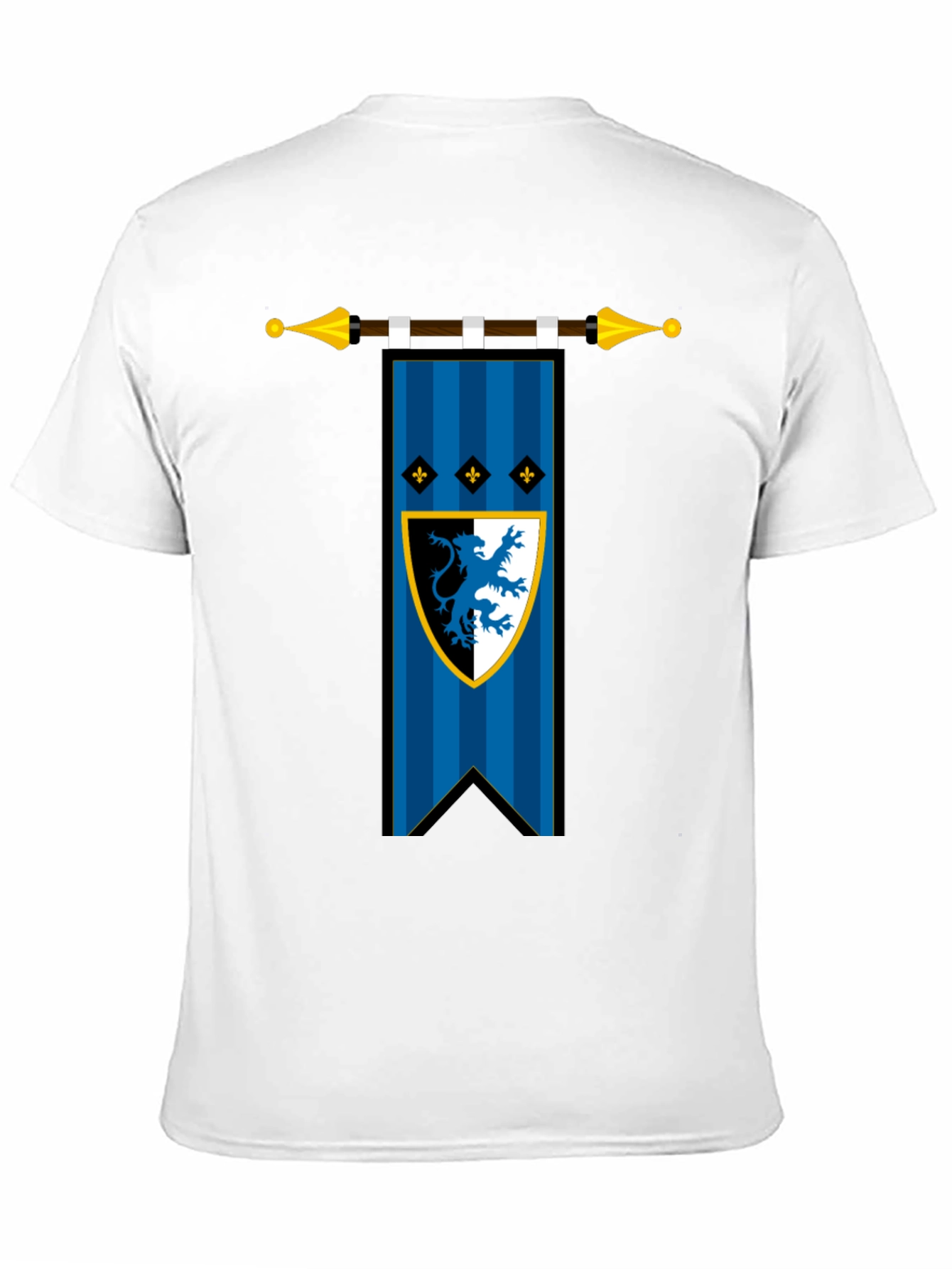 Medieval Lion Crest Black T-Shirt