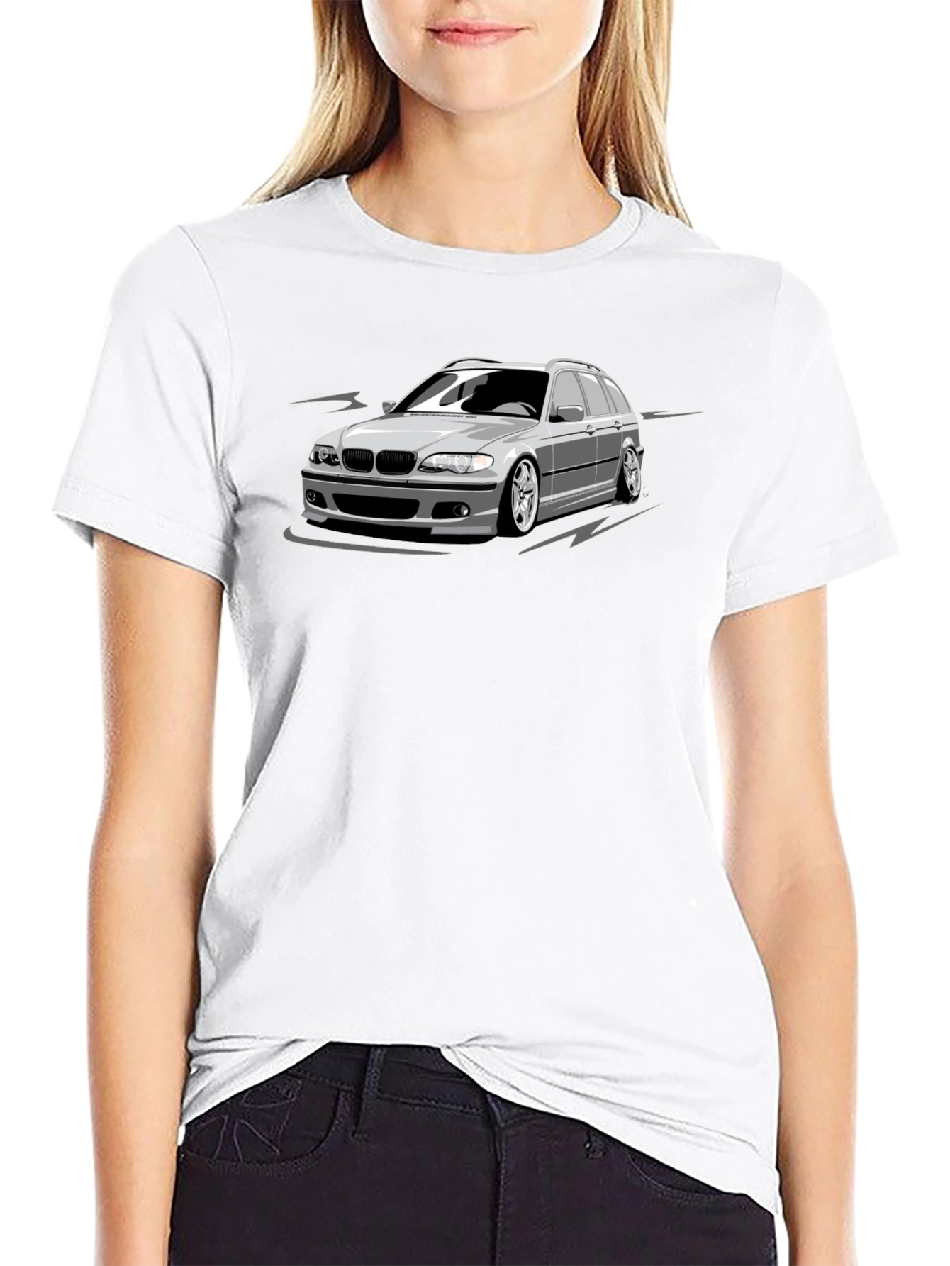 Black Car Graphic T-Shirt