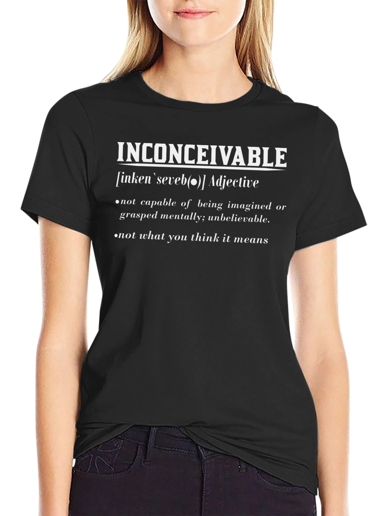 Inconceivable Definition Graphic Tee