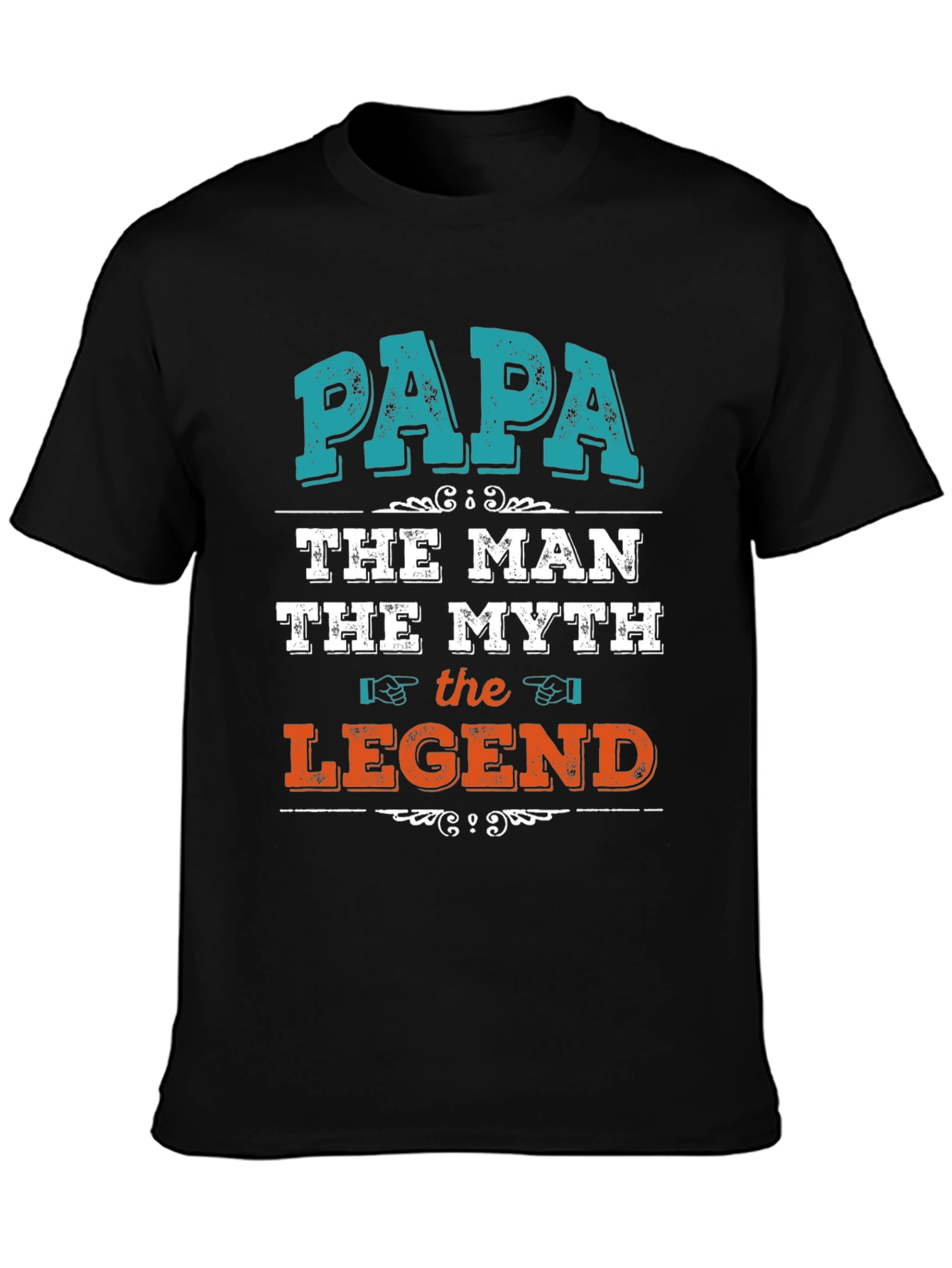 Papa The Man Myth Legend Graphic T-Shirt