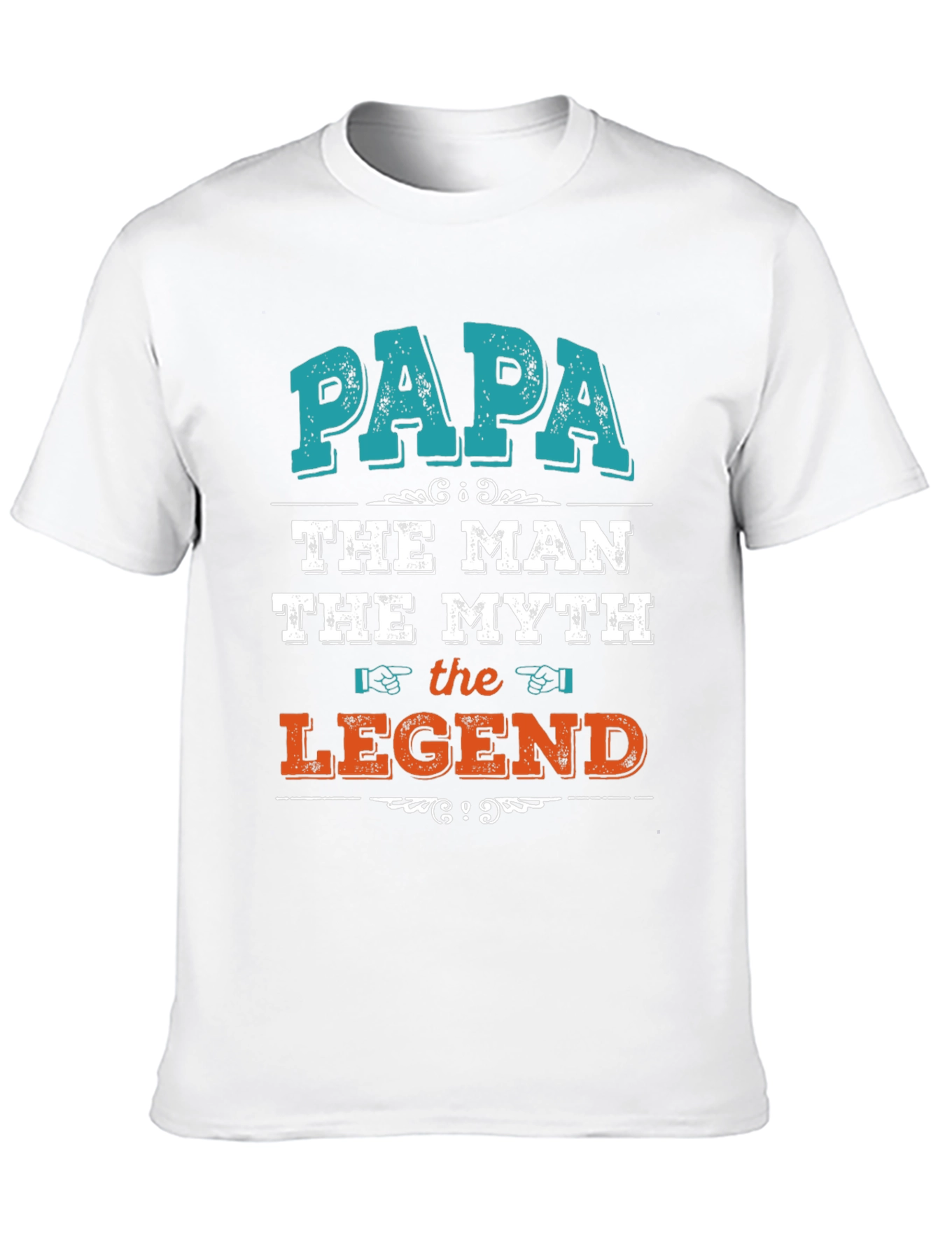 Papa The Man Myth Legend Graphic T-Shirt