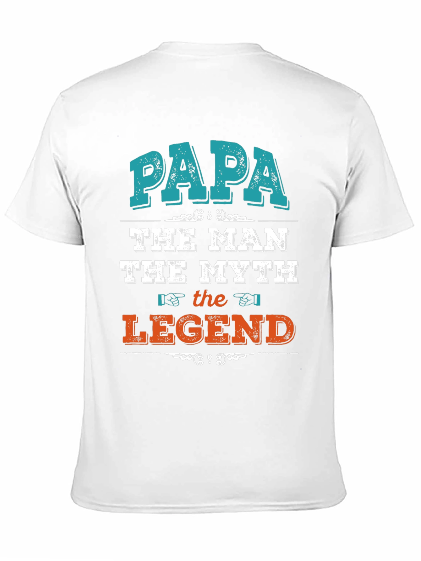 Papa The Man Myth Legend Graphic T-Shirt