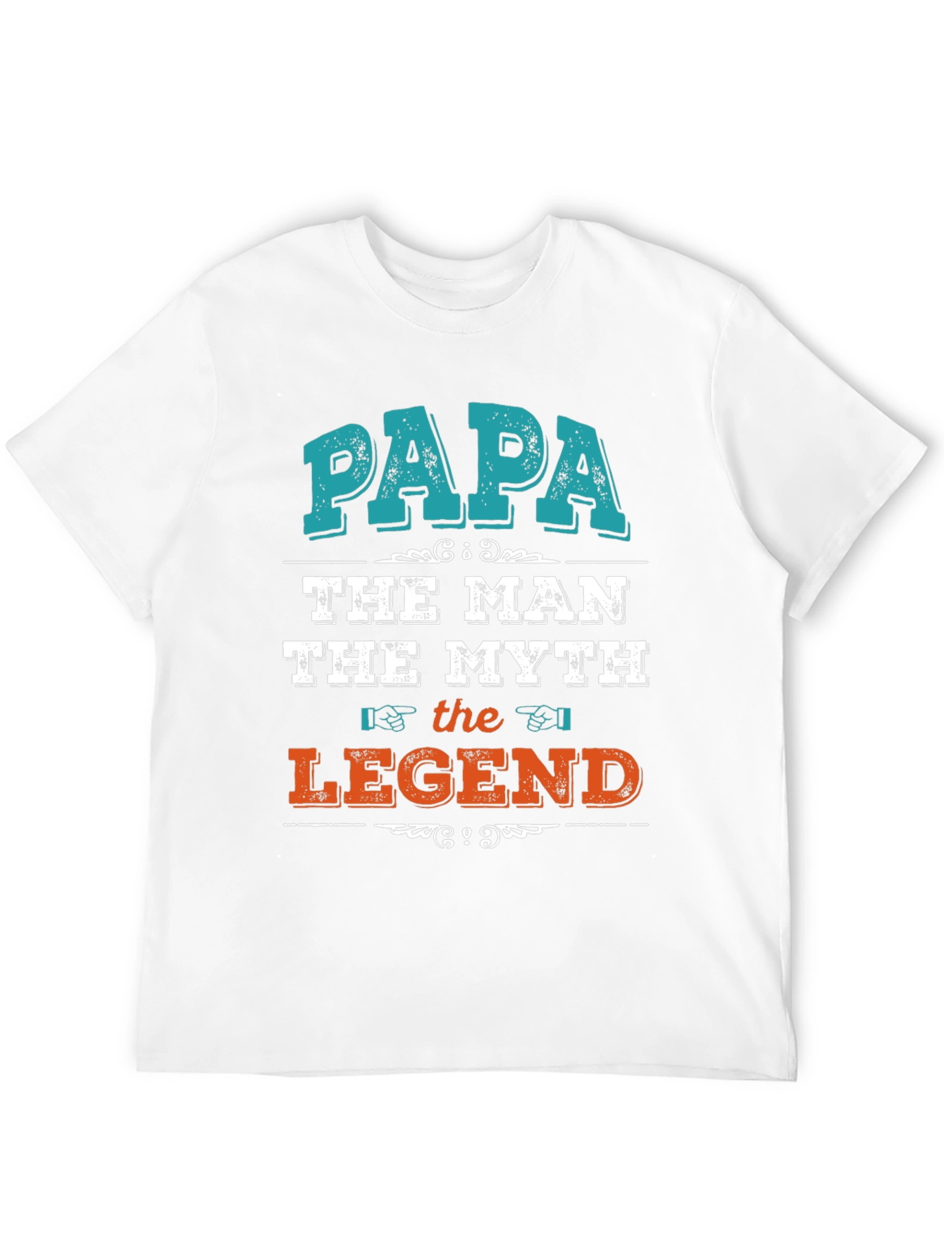 Papa The Man Myth Legend Graphic T-Shirt