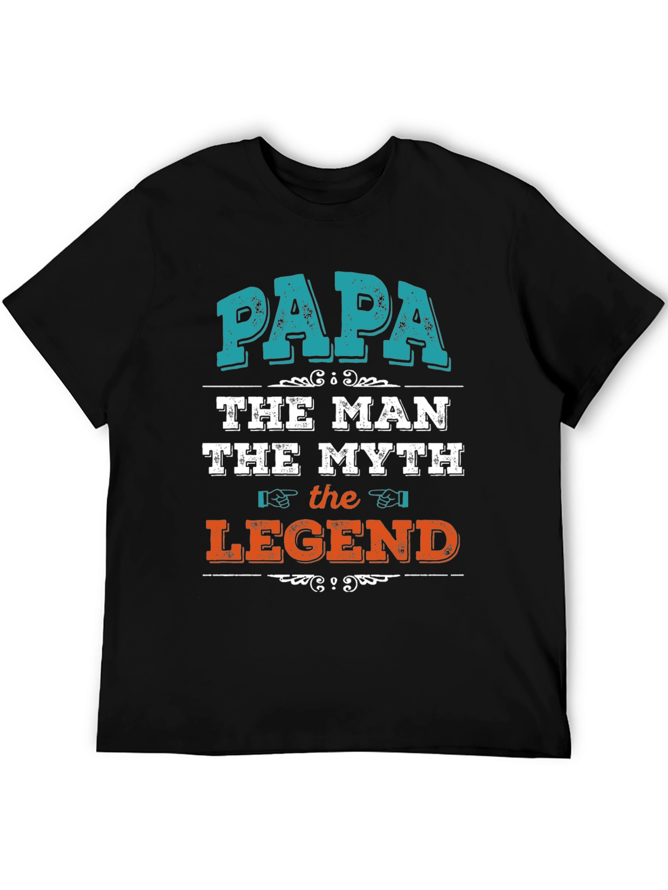 Papa The Man Myth Legend Graphic T-Shirt