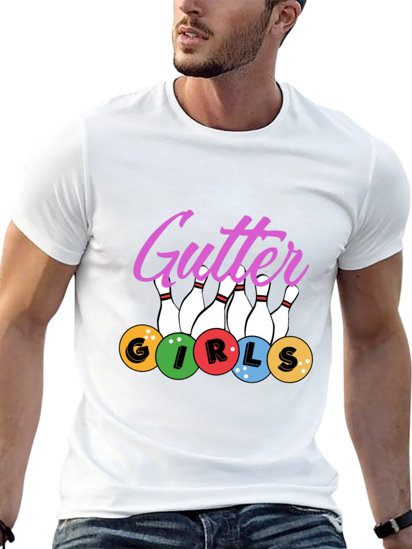 Gutter Girls Bowling T-Shirt - Novelty Tee