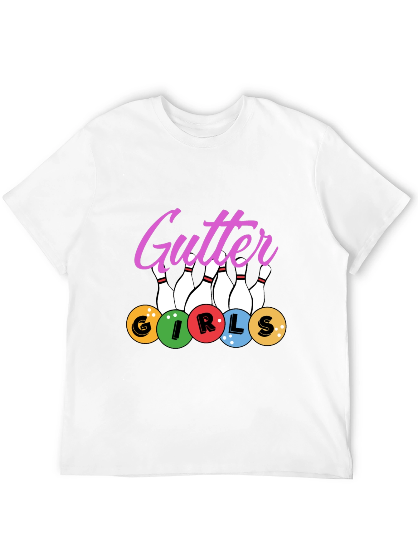 Gutter Girls Bowling T-Shirt - Novelty Tee