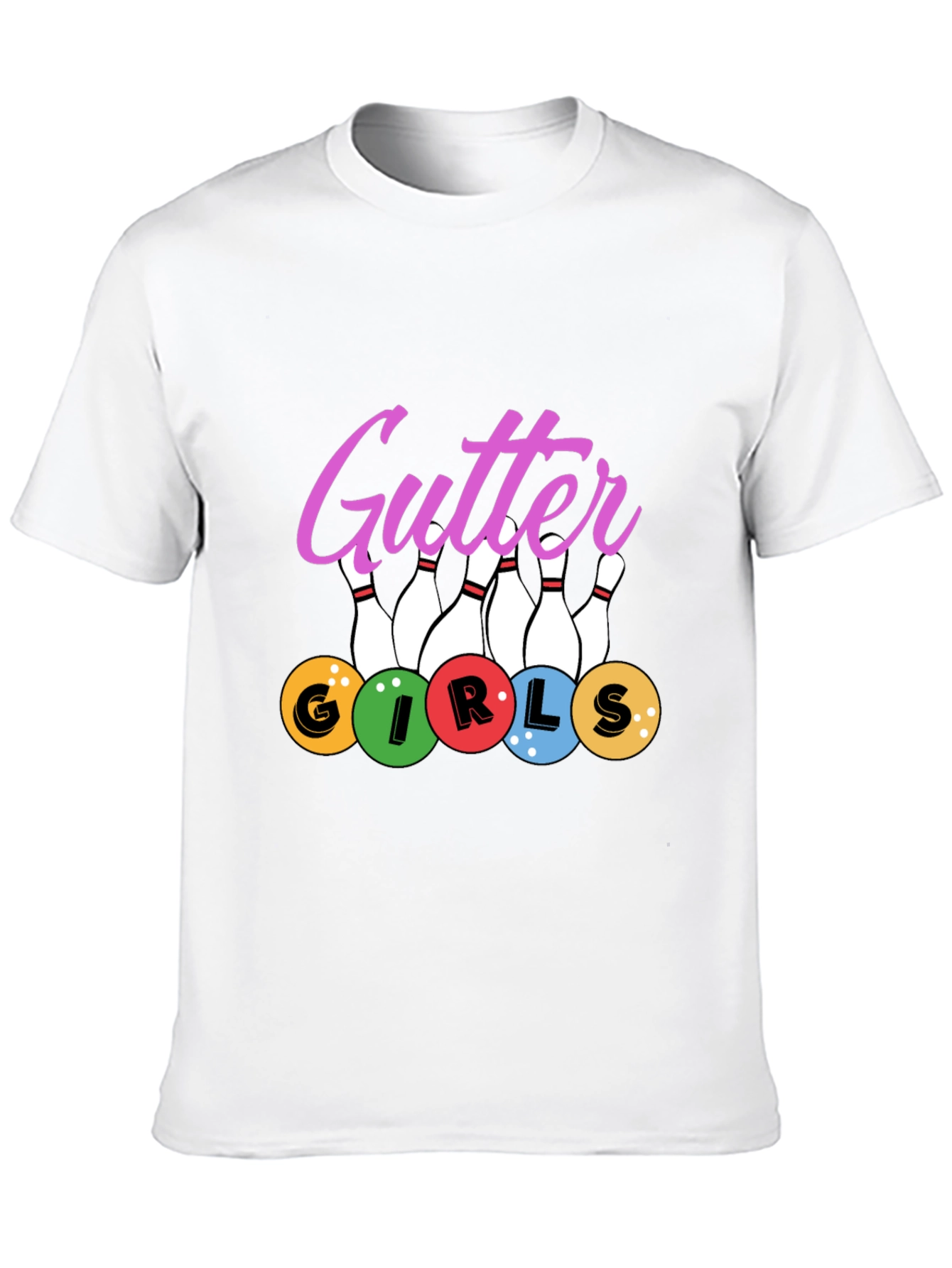 Gutter Girls Bowling T-Shirt - Novelty Tee