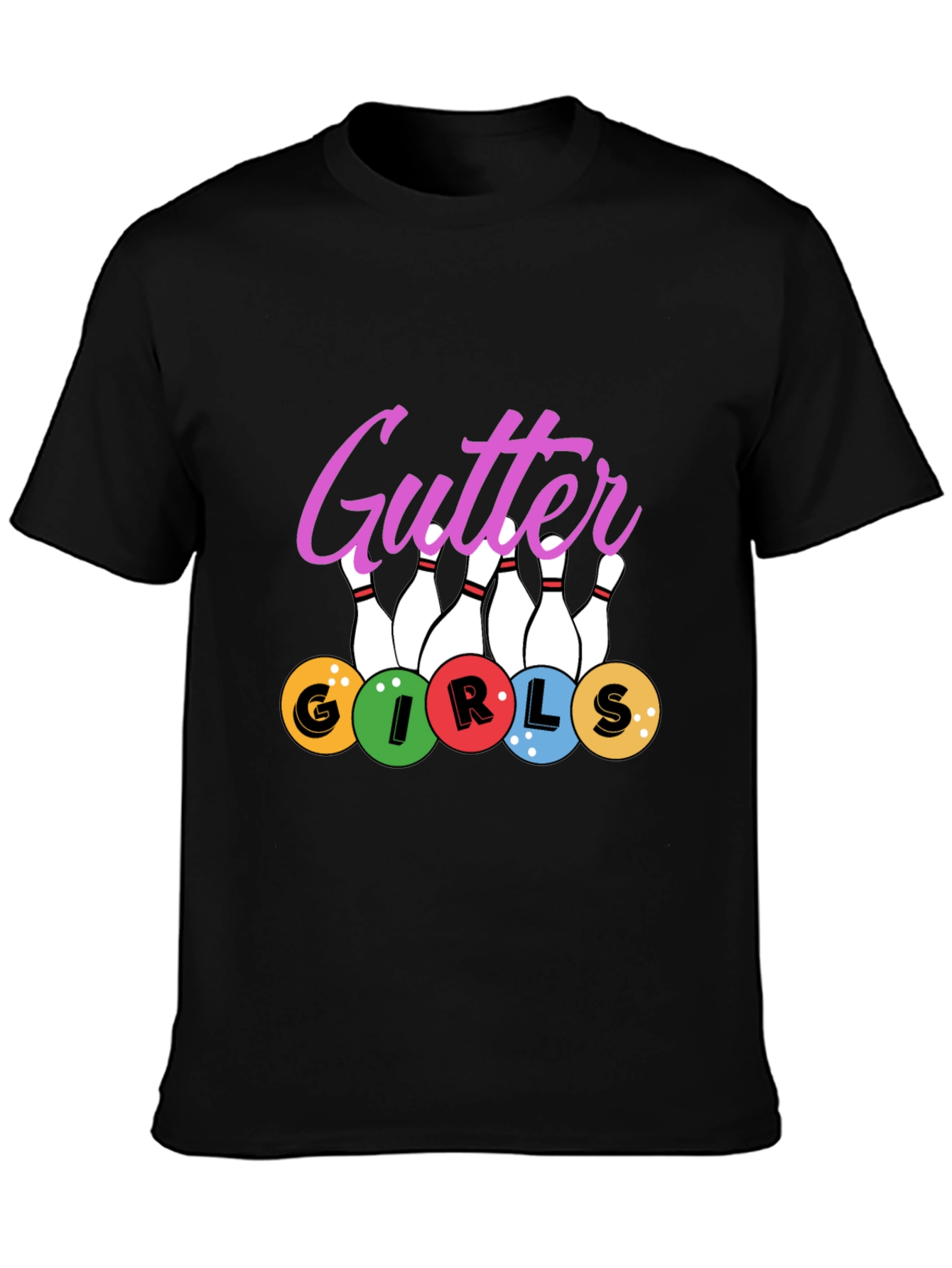 Gutter Girls Bowling T-Shirt - Novelty Tee