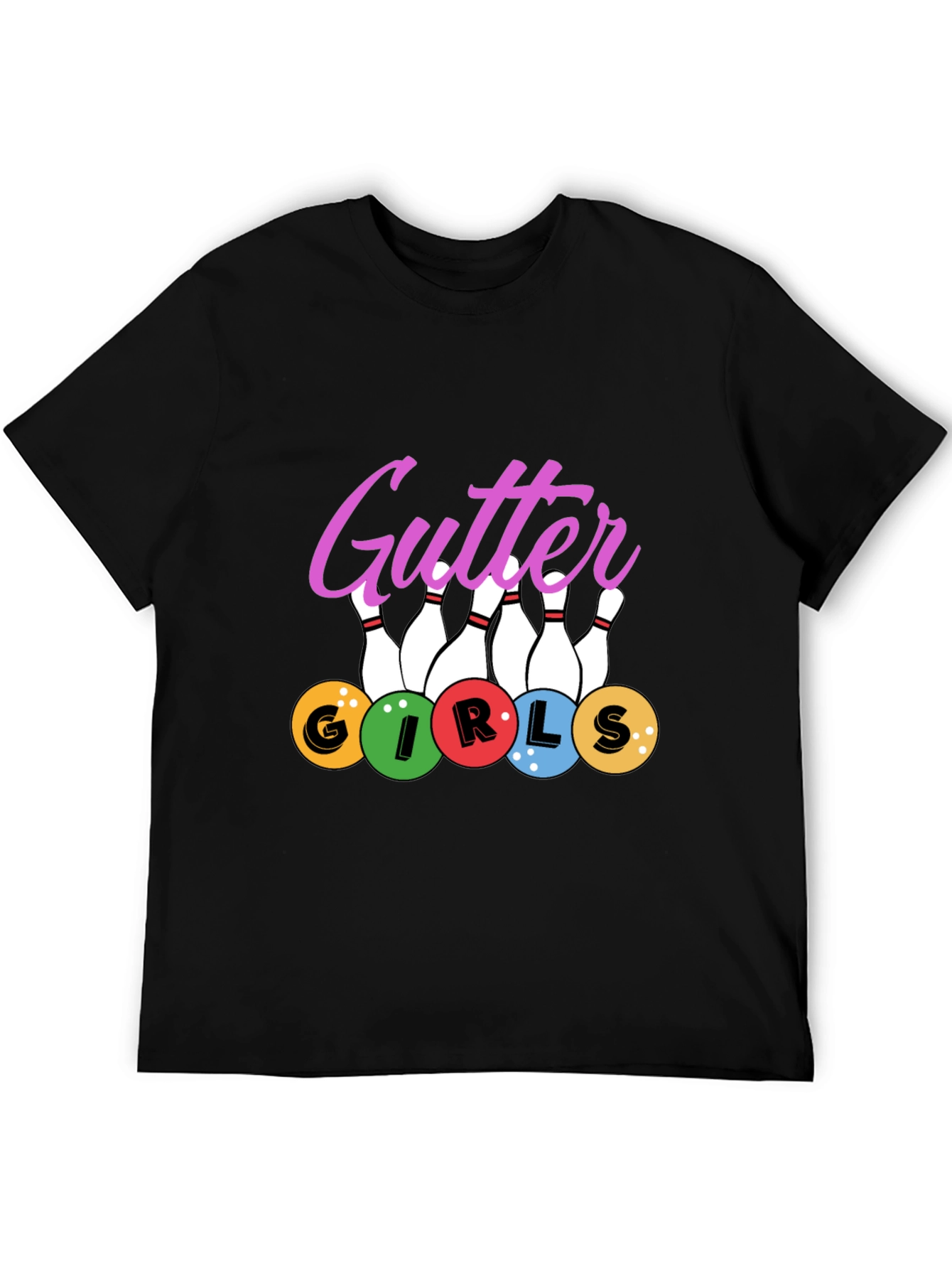 Gutter Girls Bowling T-Shirt - Novelty Tee