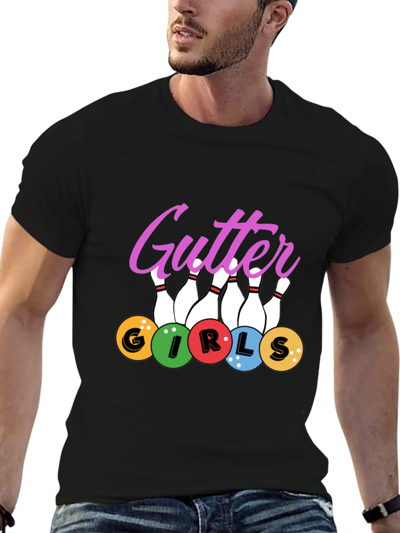 Gutter Girls Bowling T-Shirt - Novelty Tee