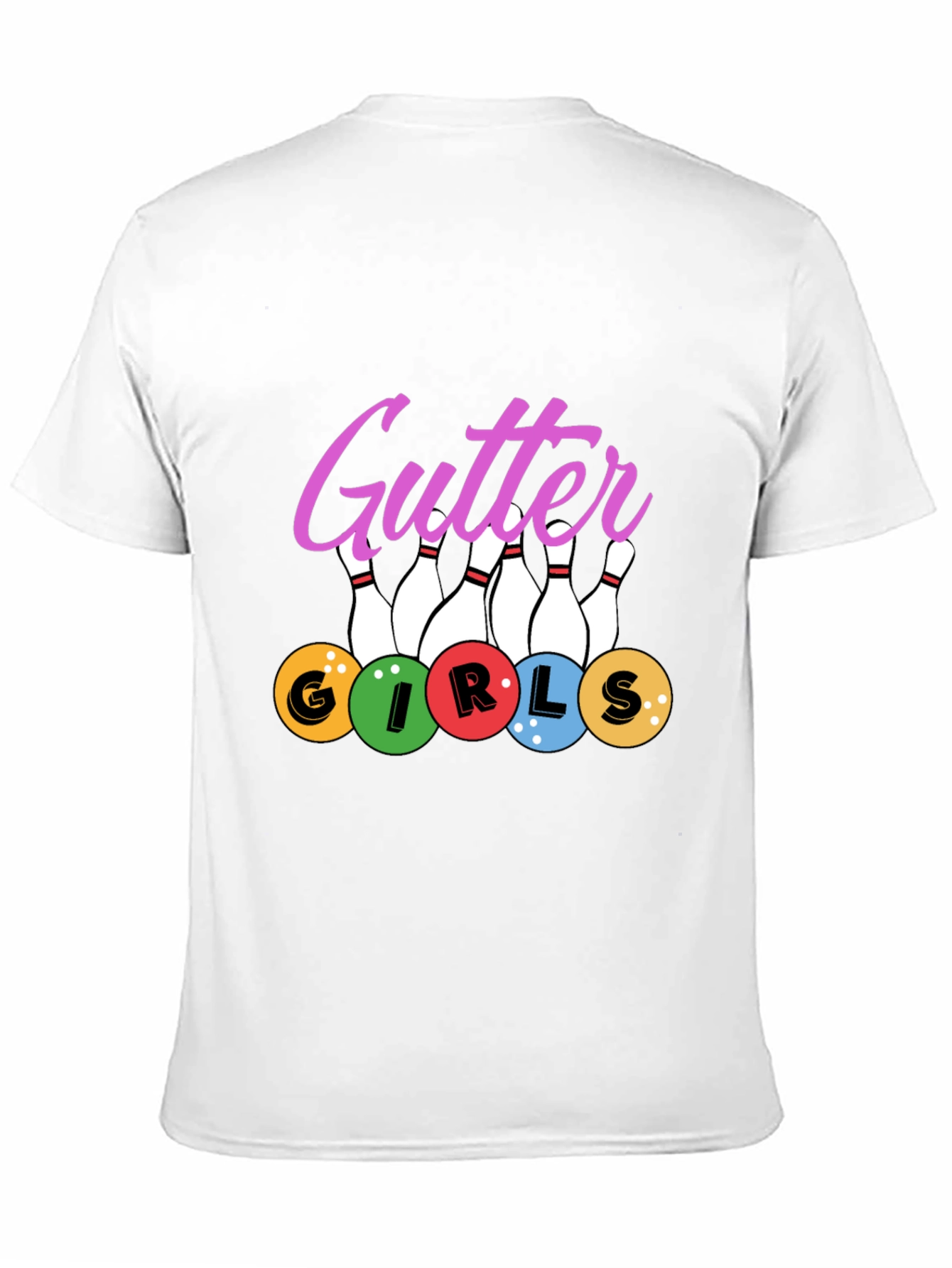 Gutter Girls Bowling T-Shirt - Novelty Tee