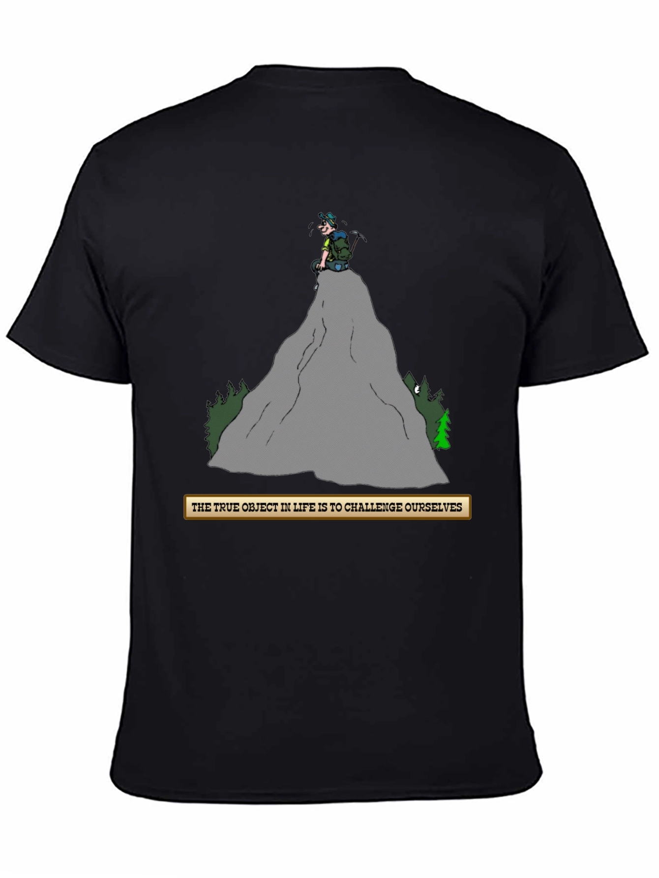 Challenge Yourself T-Shirt - Mountain Climber Graphic Tee