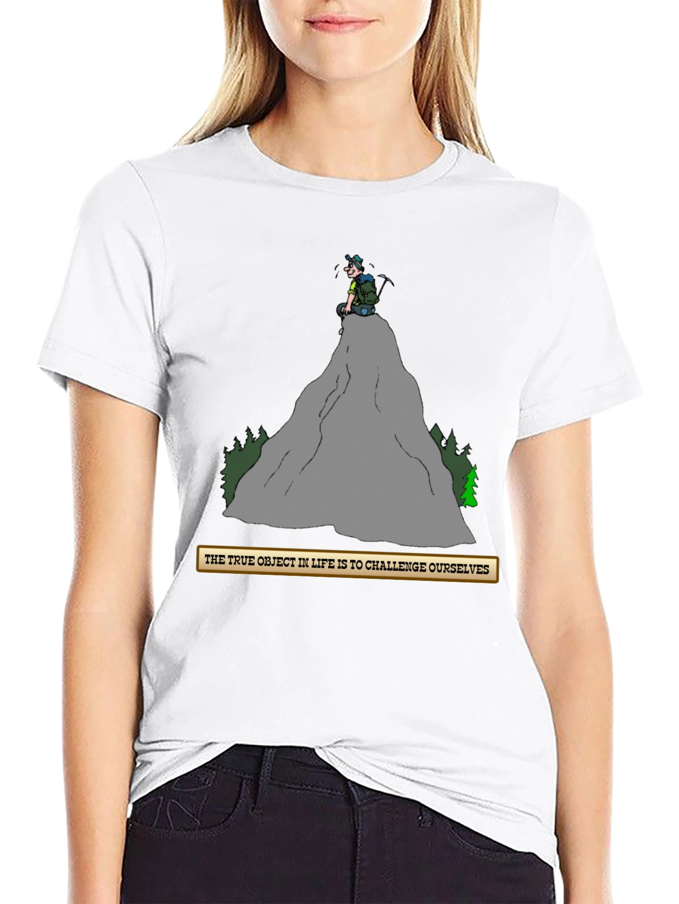 Challenge Yourself T-Shirt - Mountain Climber Graphic Tee
