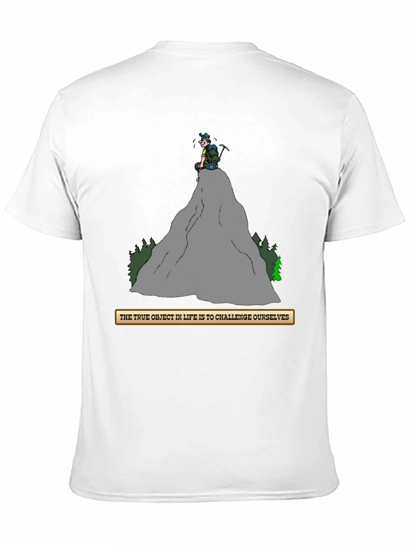Challenge Yourself T-Shirt - Mountain Climber Graphic Tee