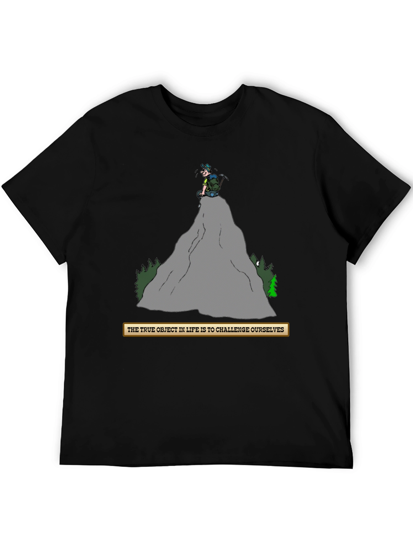 Challenge Yourself T-Shirt - Mountain Climber Graphic Tee