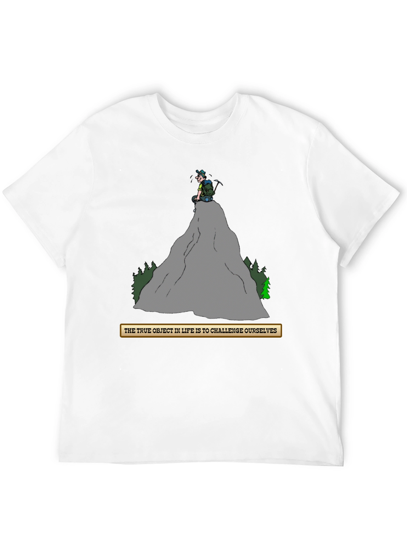 Challenge Yourself T-Shirt - Mountain Climber Graphic Tee