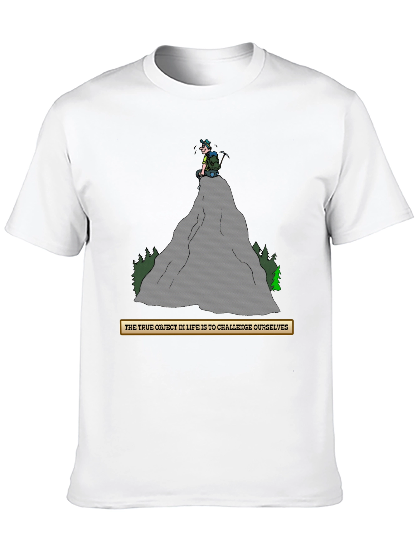 Challenge Yourself T-Shirt - Mountain Climber Graphic Tee