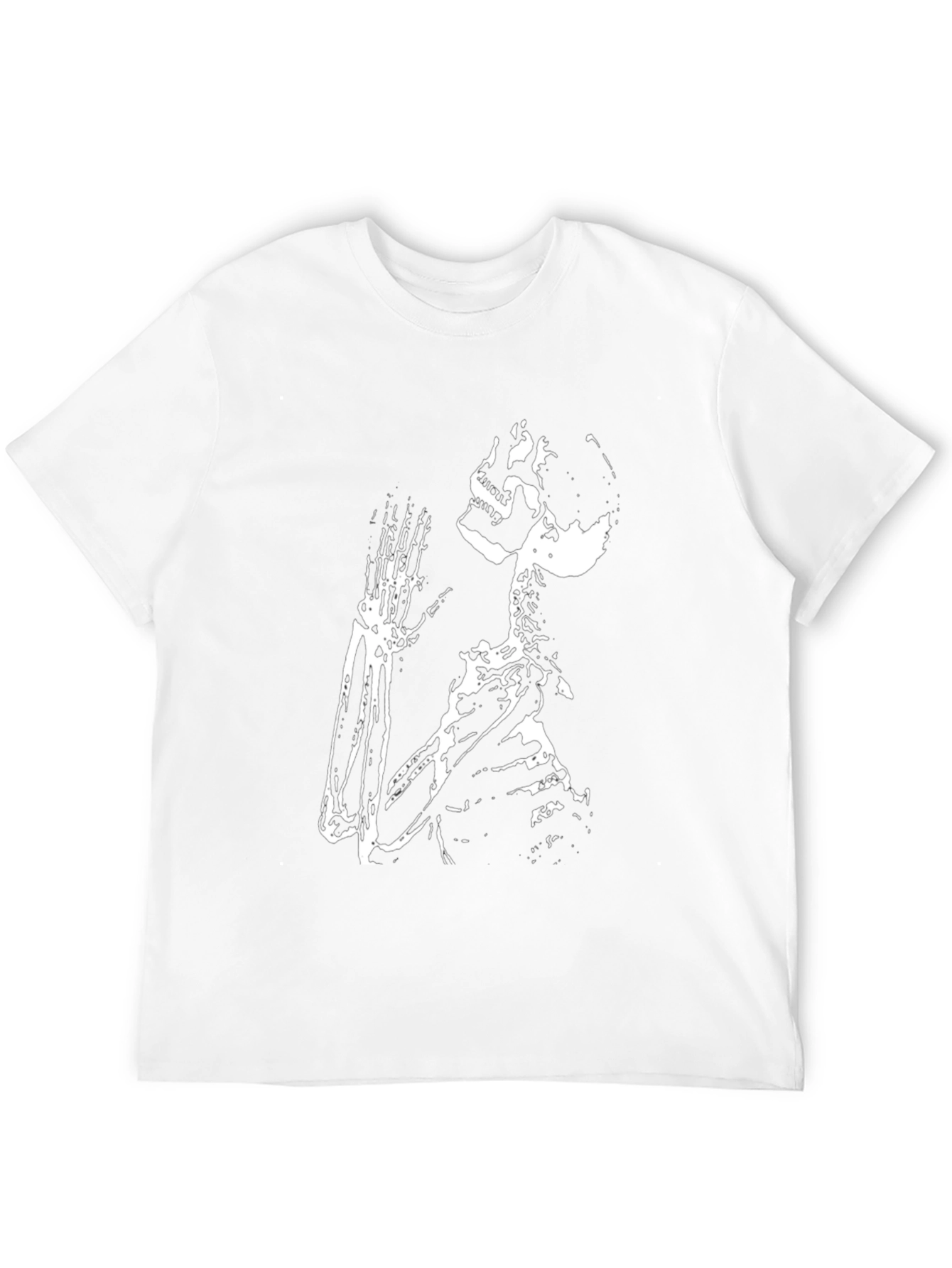 Skeleton Praying Black T-Shirt
