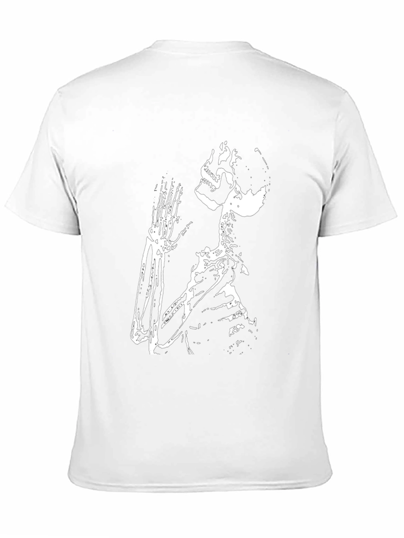 Skeleton Praying Black T-Shirt
